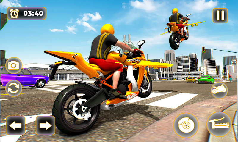اسکرین شات 2 بازی Light Bike Race Flying Stunts