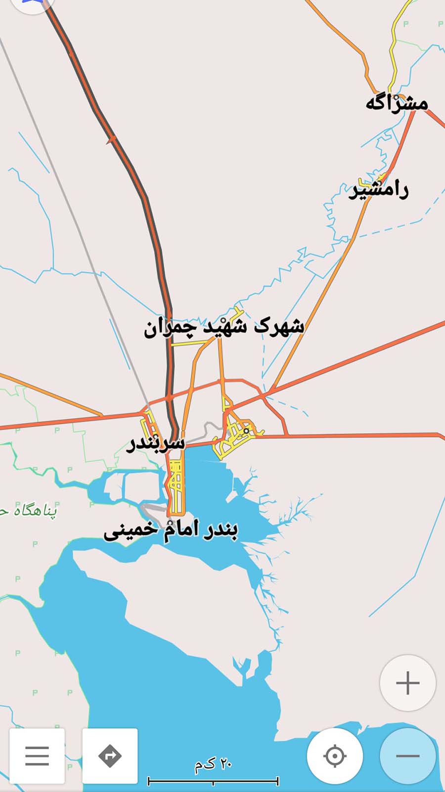 اسکرین شات 6 برنامه نقشه آفلاین خوزستان