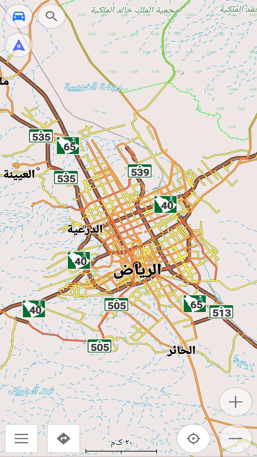 اسکرین شات 5 برنامه نقشه آفلاین عربستان سعودی