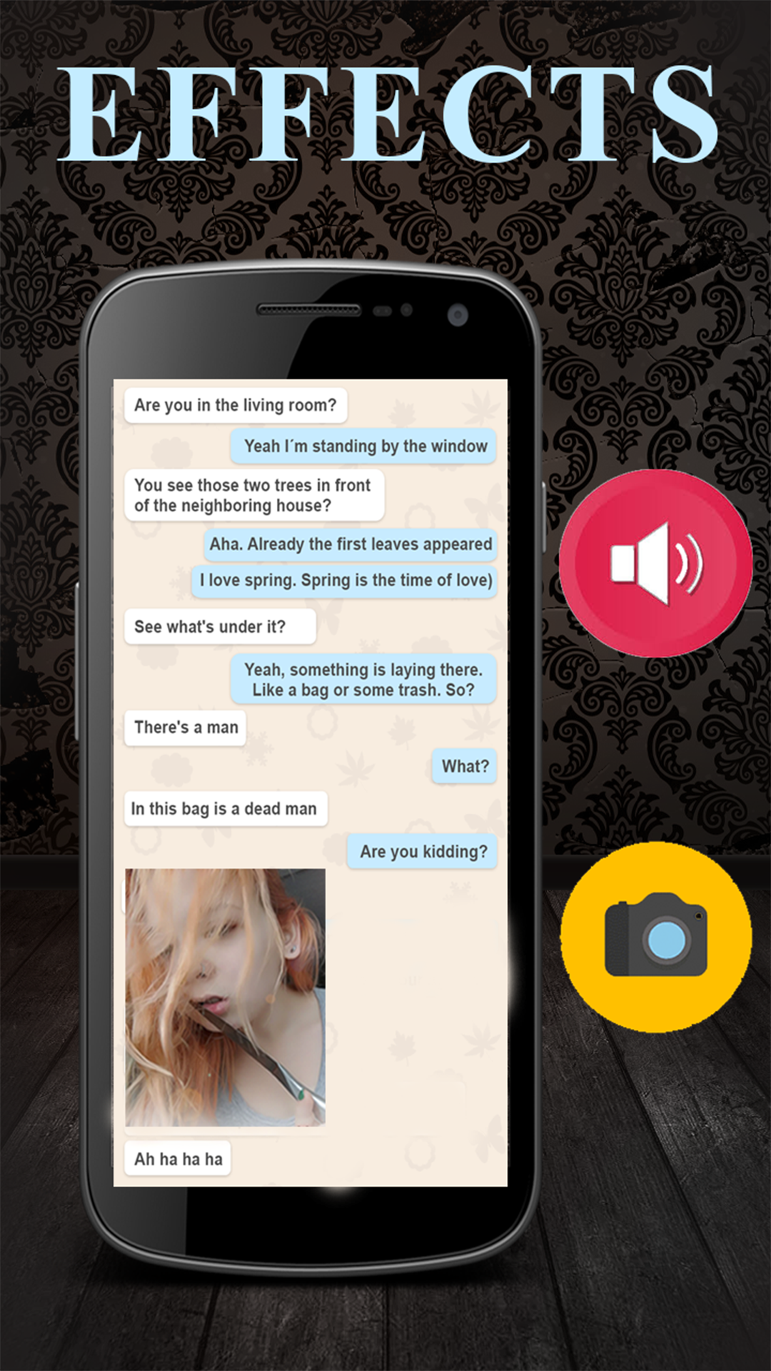اسکرین شات 3 برنامه Alexandra - Scary Stories Chat
