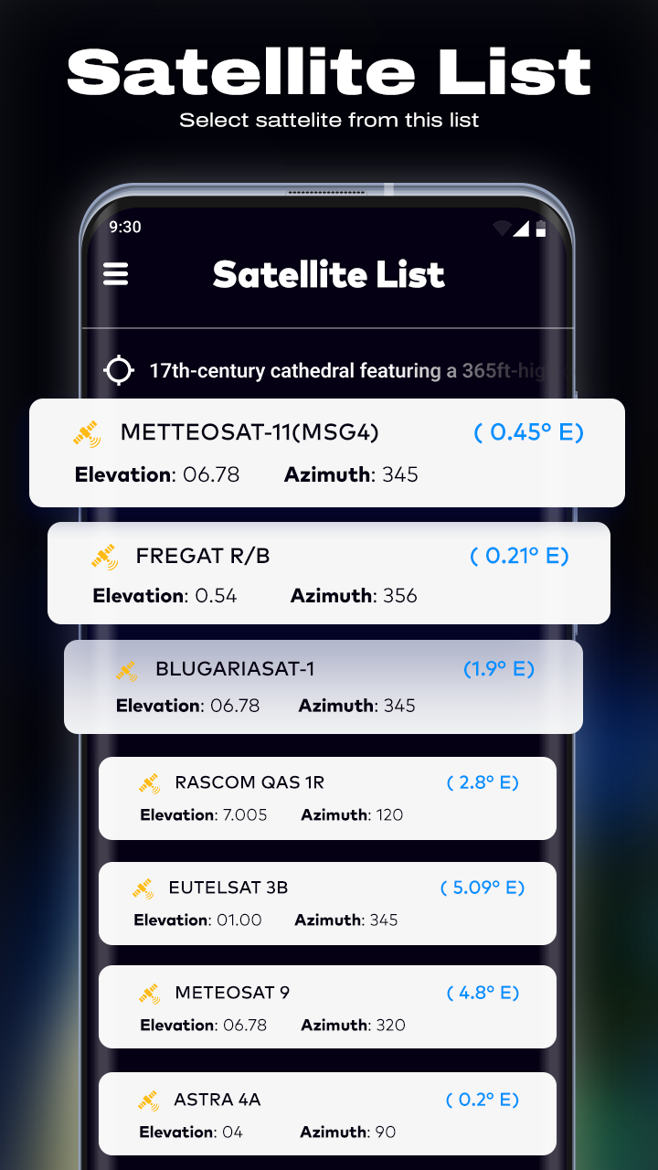 اسکرین شات 4 برنامه Satellite Finder(Dish Pointer)
