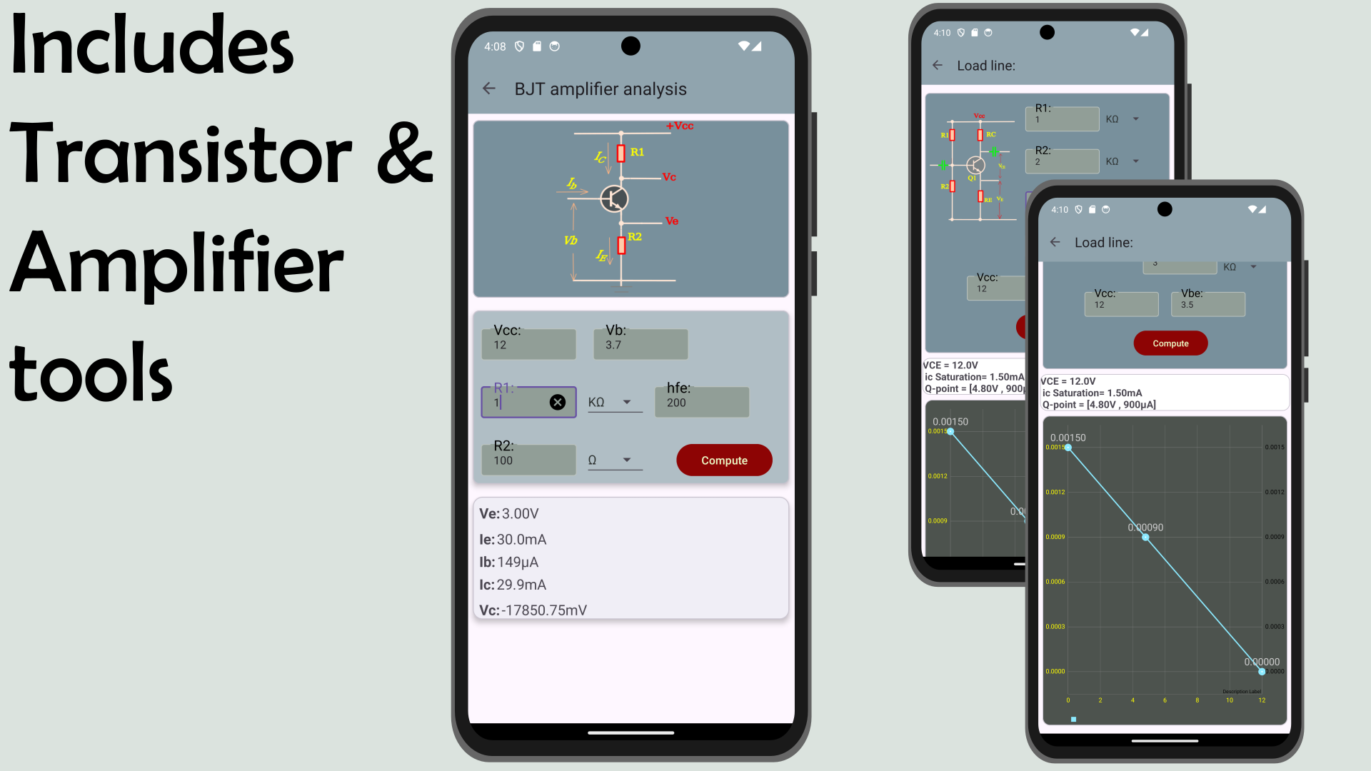 اسکرین شات 3 برنامه Electrocalc: Electronics tools