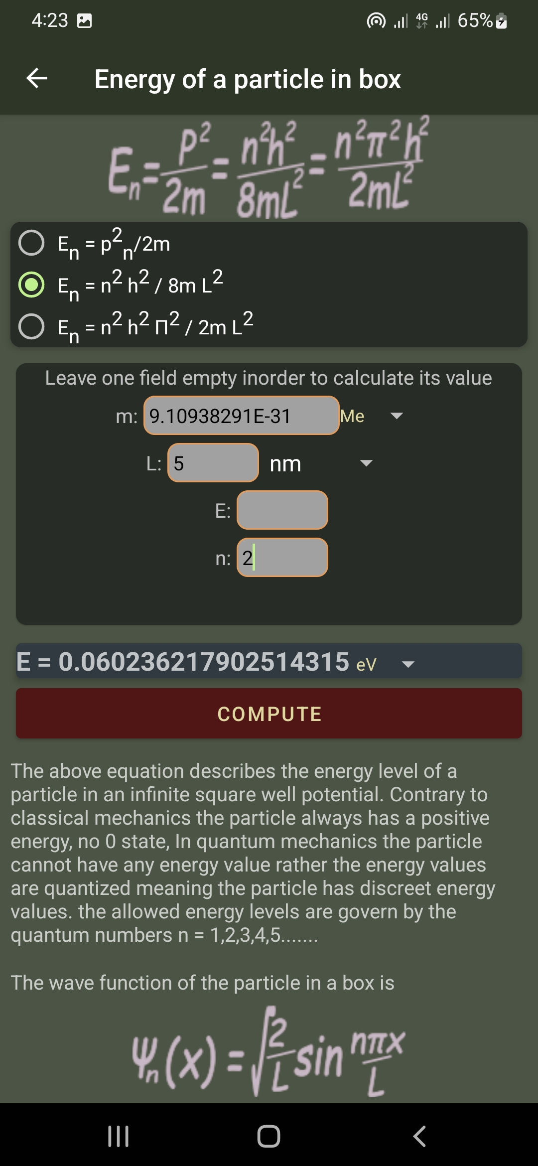 اسکرین شات 8 برنامه Physics: Notes & calculator