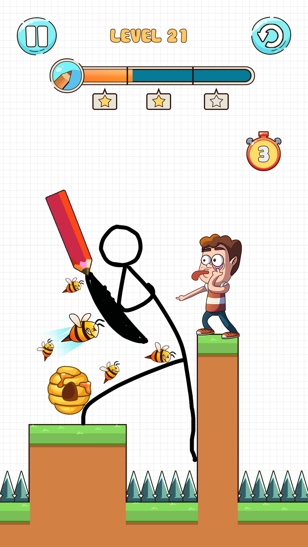 اسکرین شات 4 بازی Save Him - Draw To Save