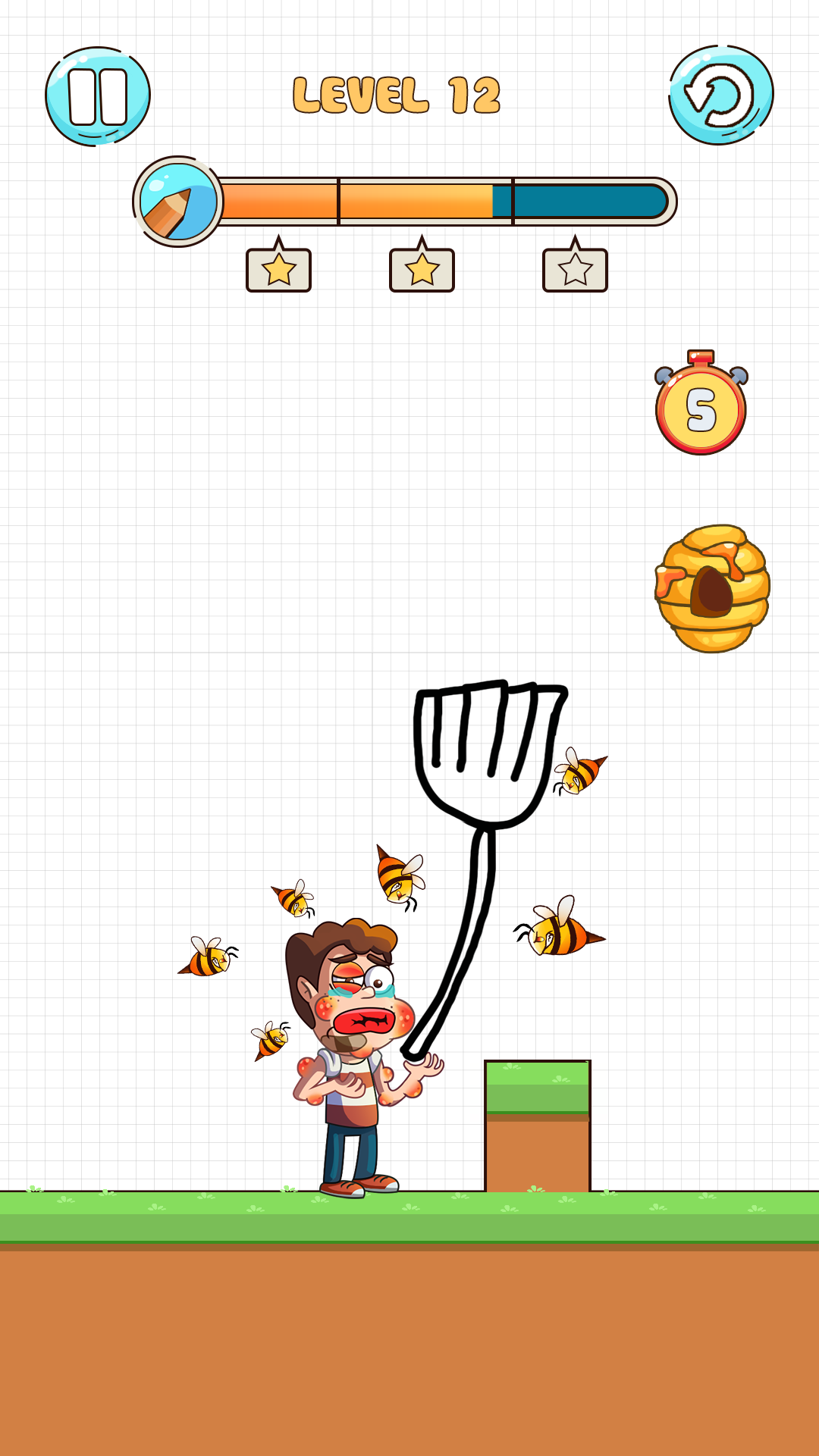 اسکرین شات 5 بازی Save Him - Draw To Save