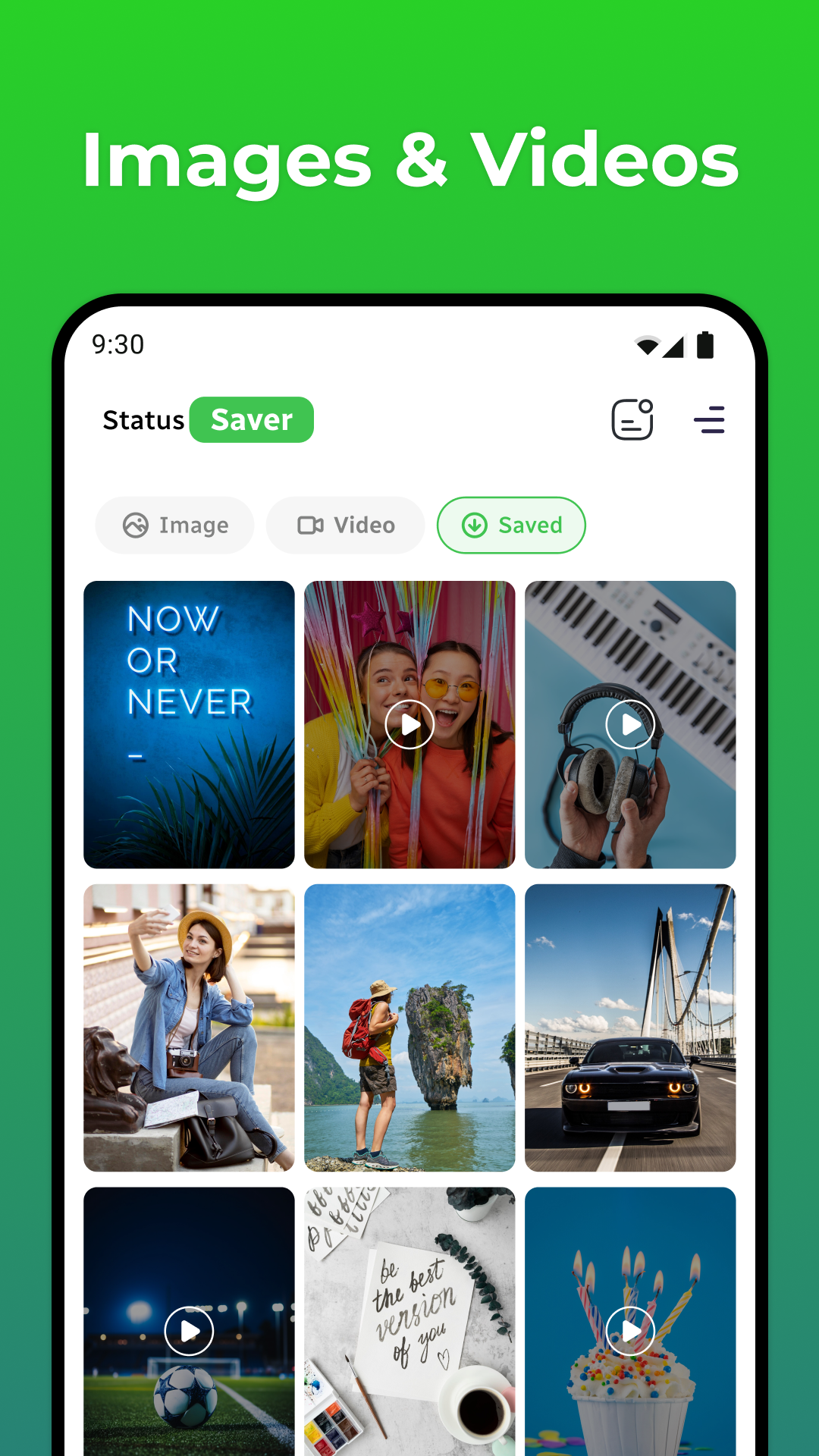 اسکرین شات 1 برنامه Save Status - Download Status