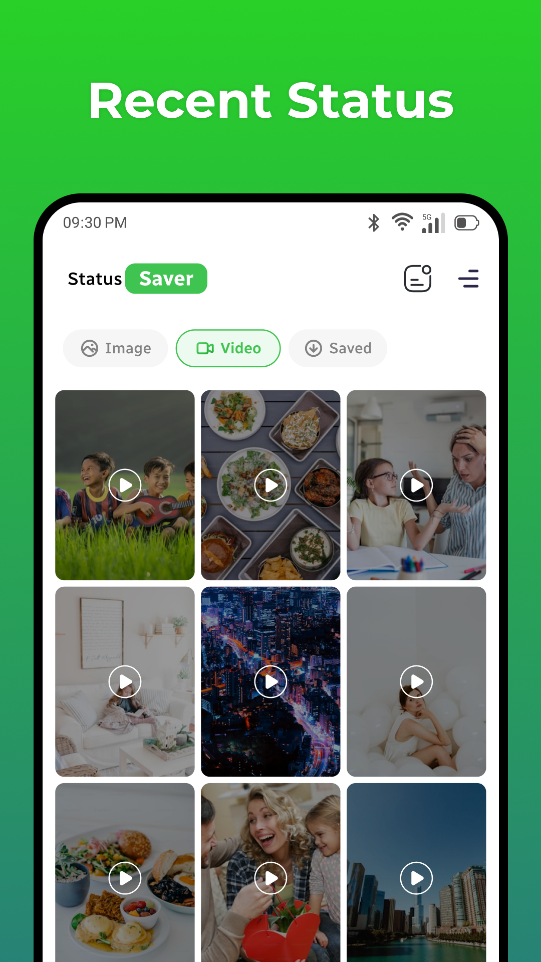 اسکرین شات 3 برنامه Save Status - Download Status