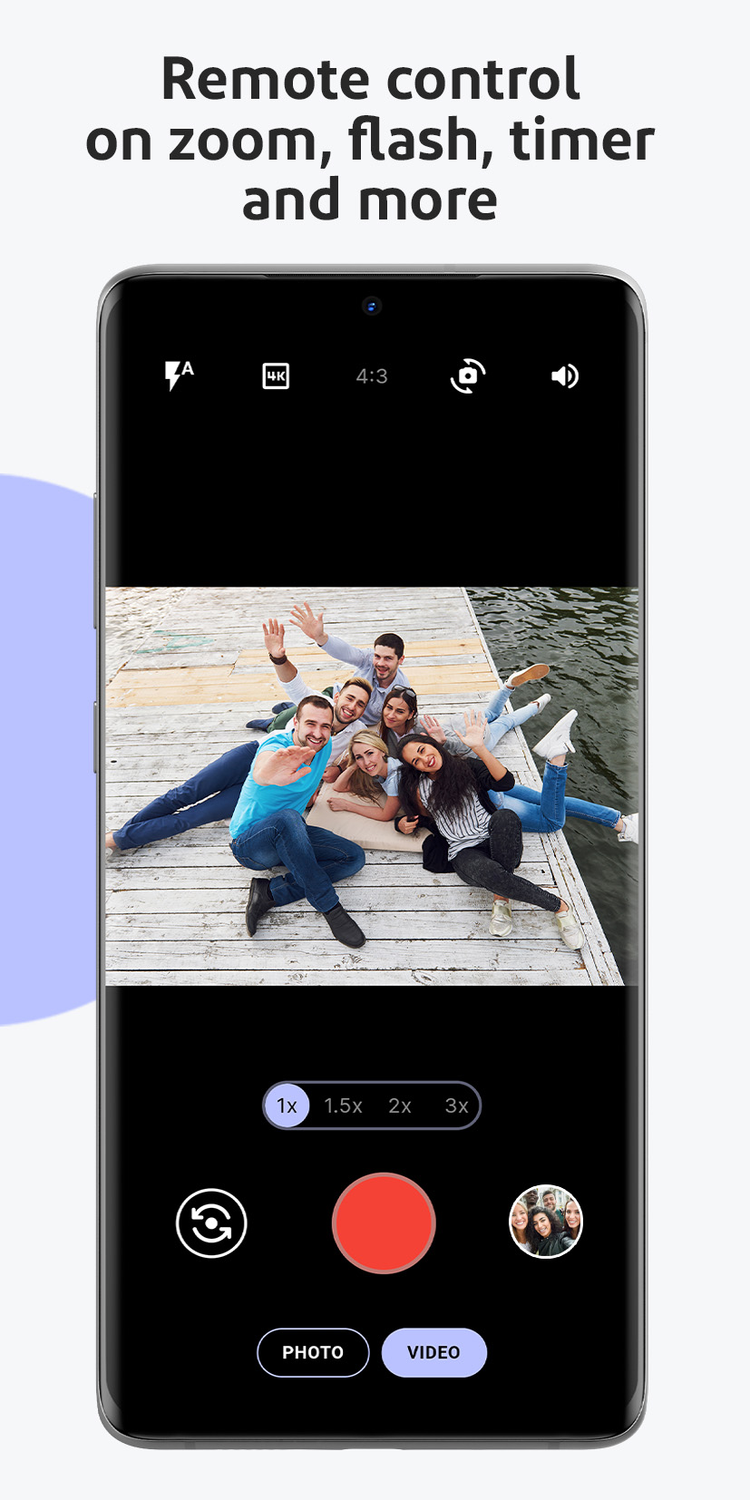 اسکرین شات 4 برنامه SayCheese - Remote Camera