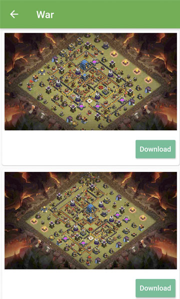 اسکرین شات 4 برنامه Town Hall 12 Base Layouts