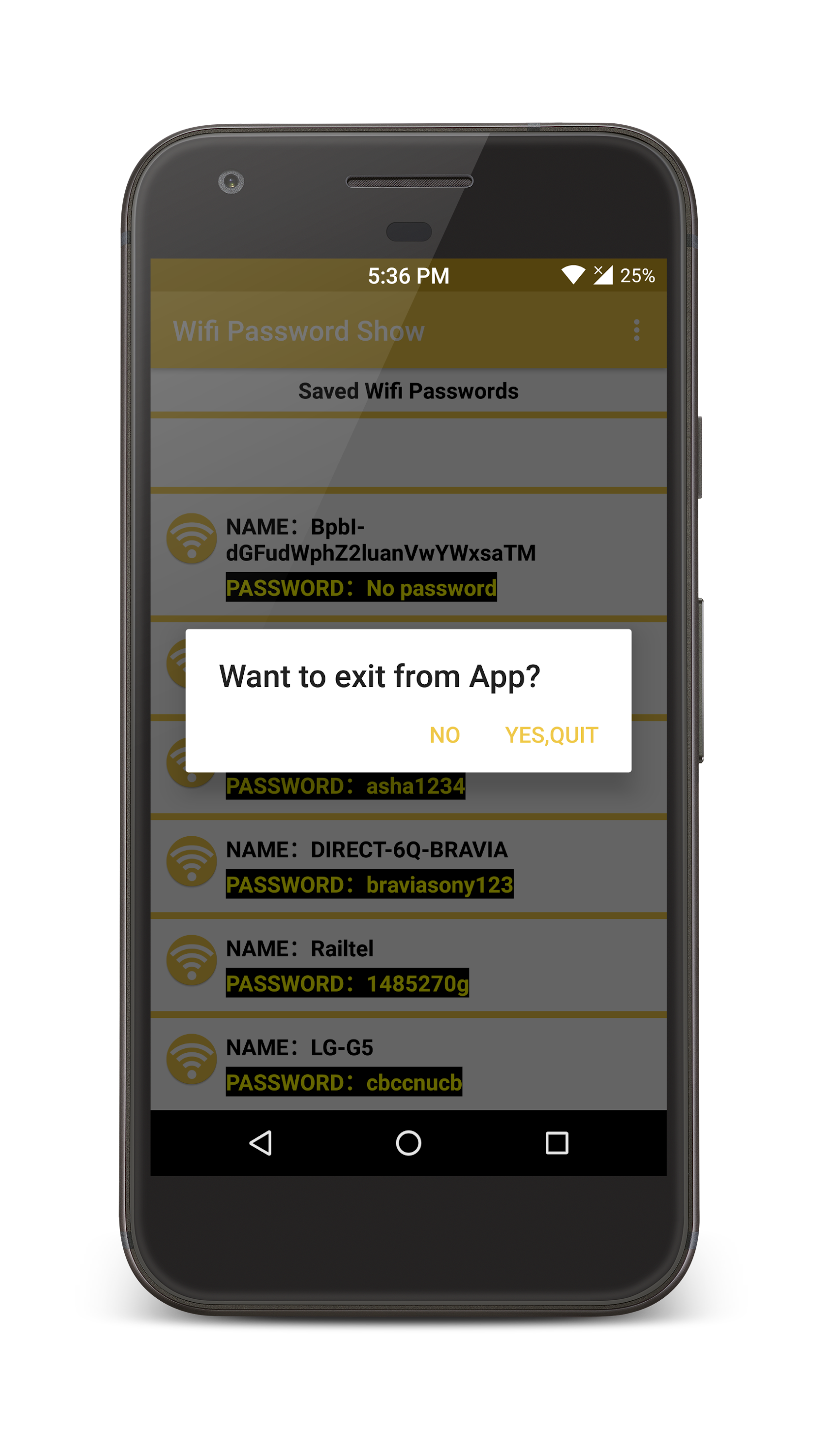 اسکرین شات 8 برنامه WiFi Password Show