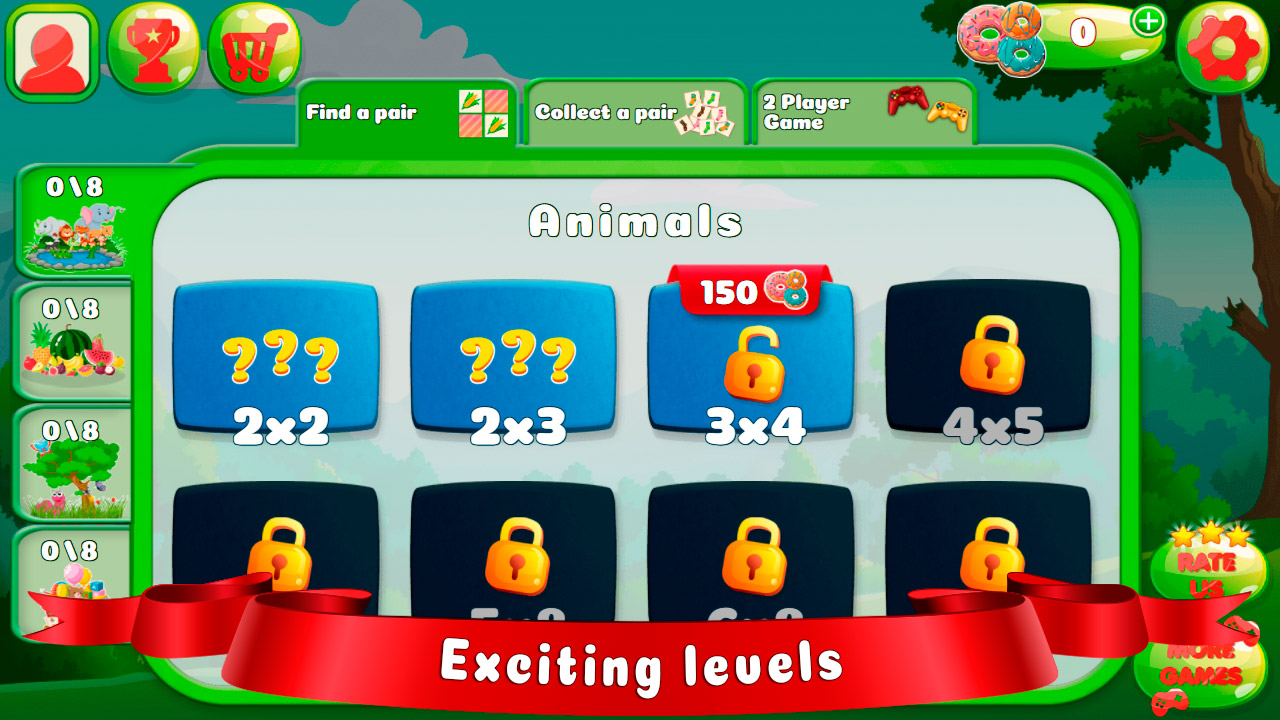 اسکرین شات 2 بازی Memory match game