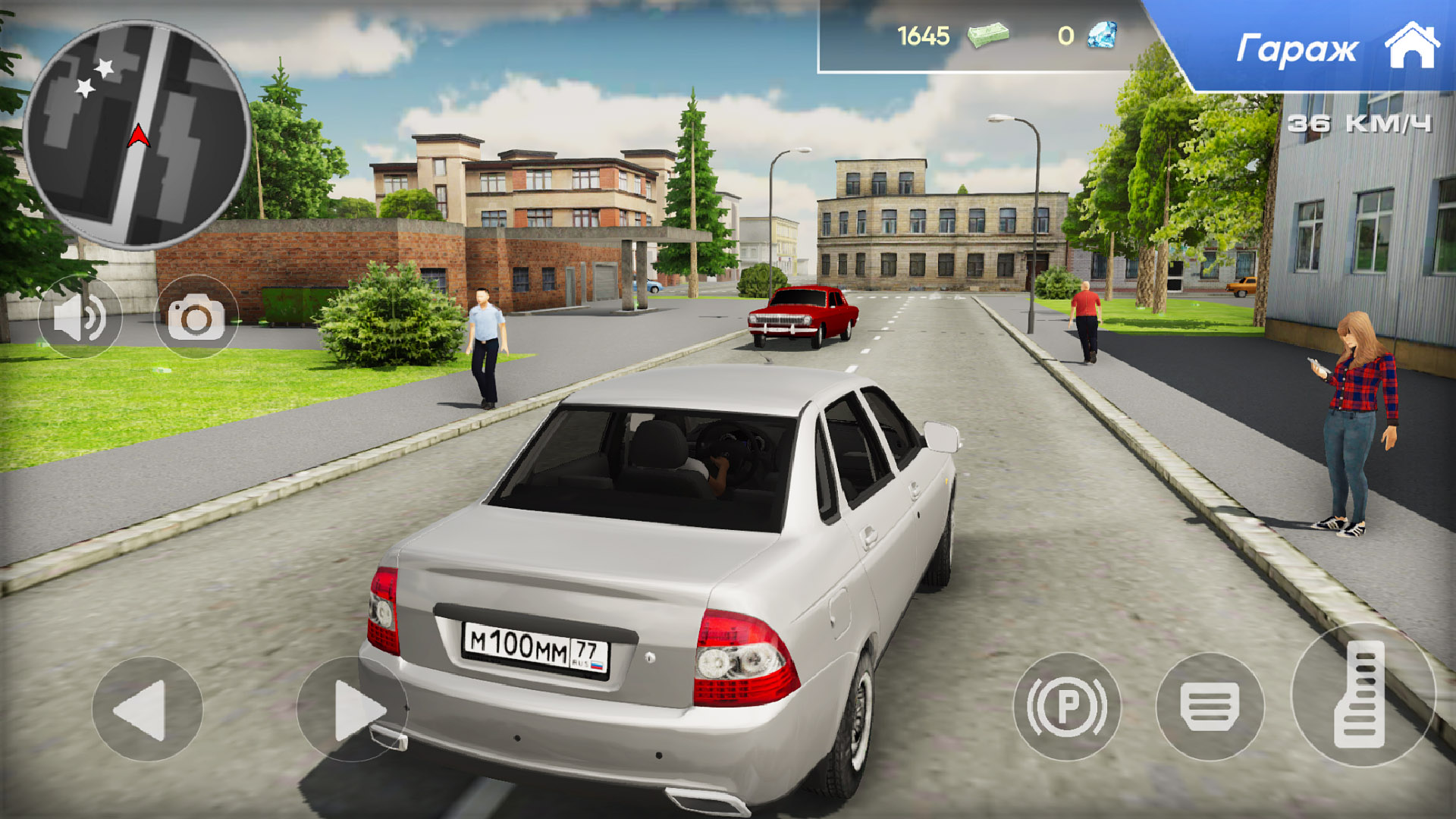 اسکرین شات 4 بازی Симулятор машины Лада в городе