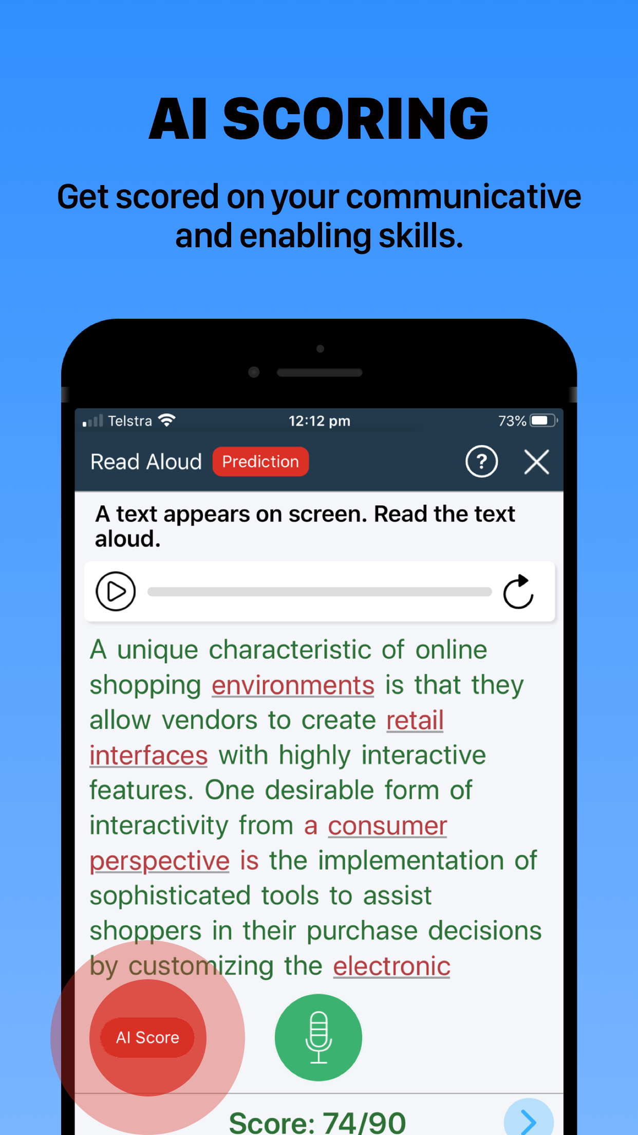 اسکرین شات 4 برنامه PTE Success - Exam Preparation