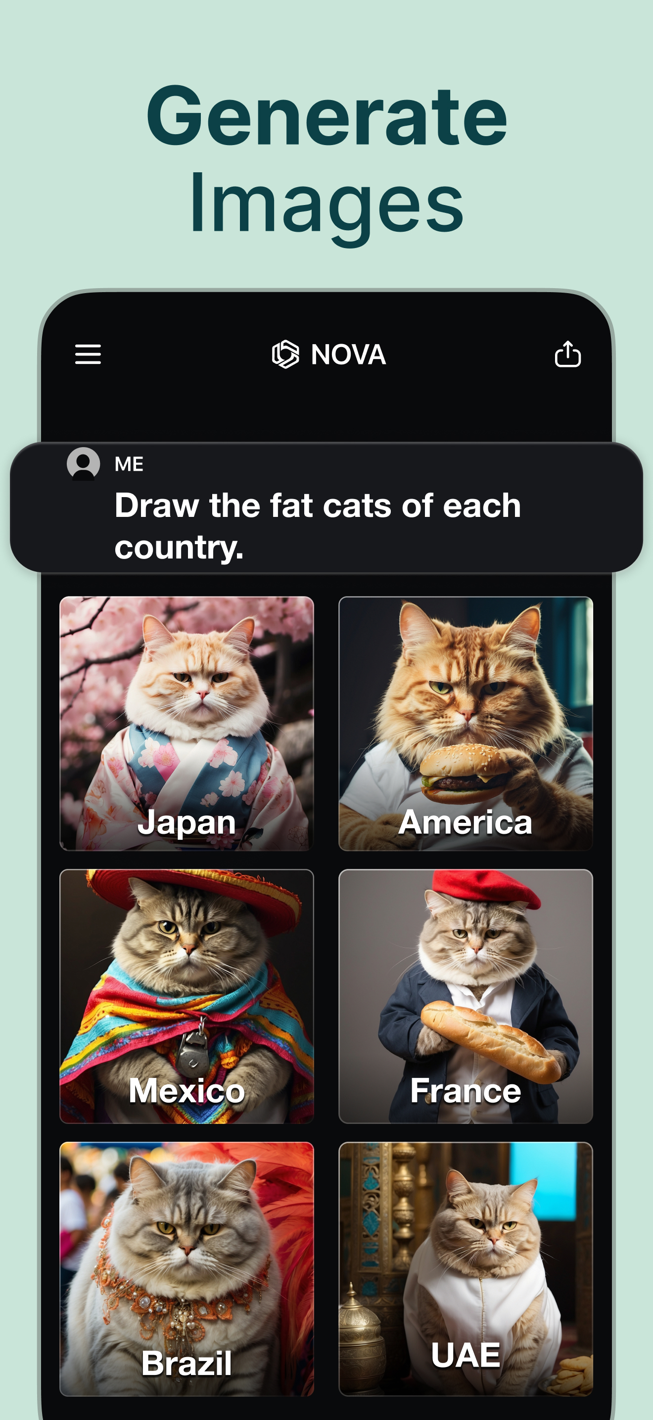 اسکرین شات 4 برنامه AI Chatbot - Nova