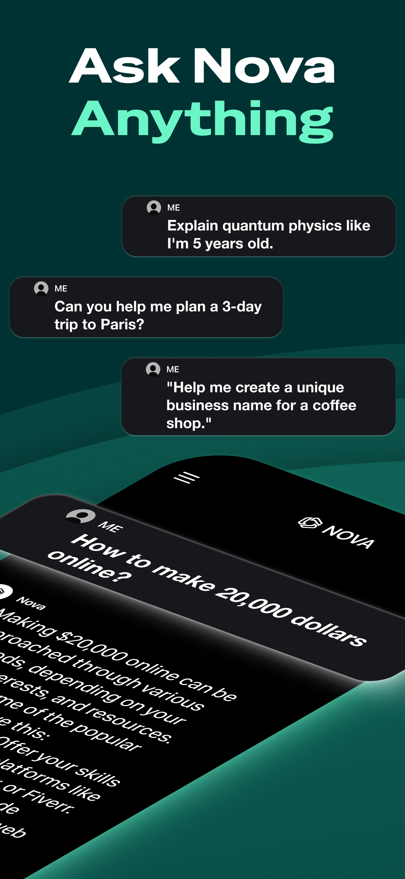اسکرین شات 2 برنامه AI Chatbot - Nova