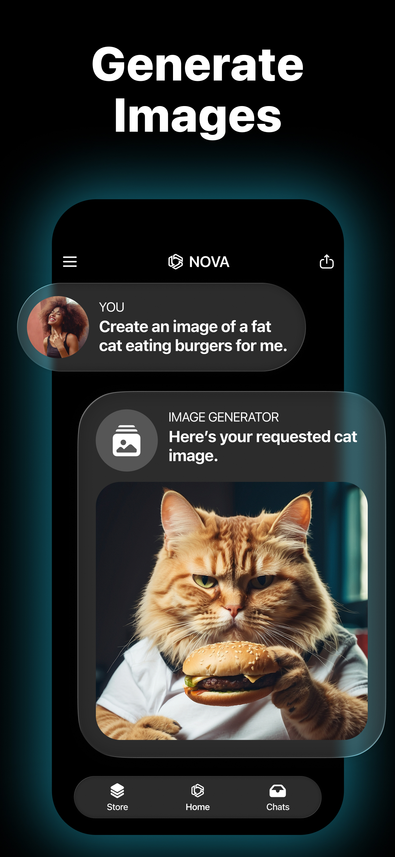 اسکرین شات 3 برنامه AI Chatbot - Nova