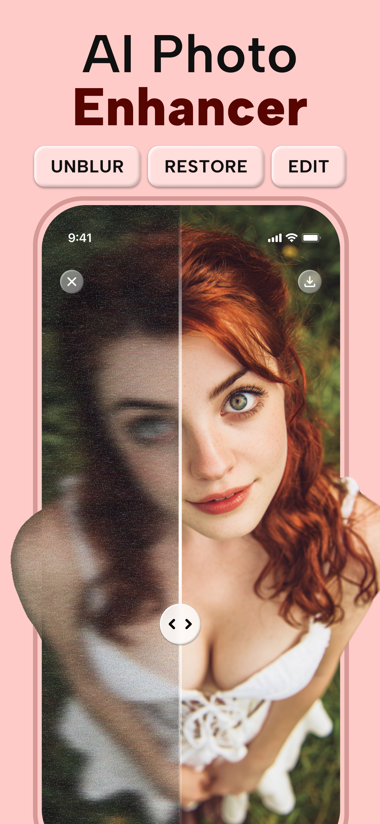 اسکرین شات 1 برنامه PhotoApp - AI Photo Enhancer