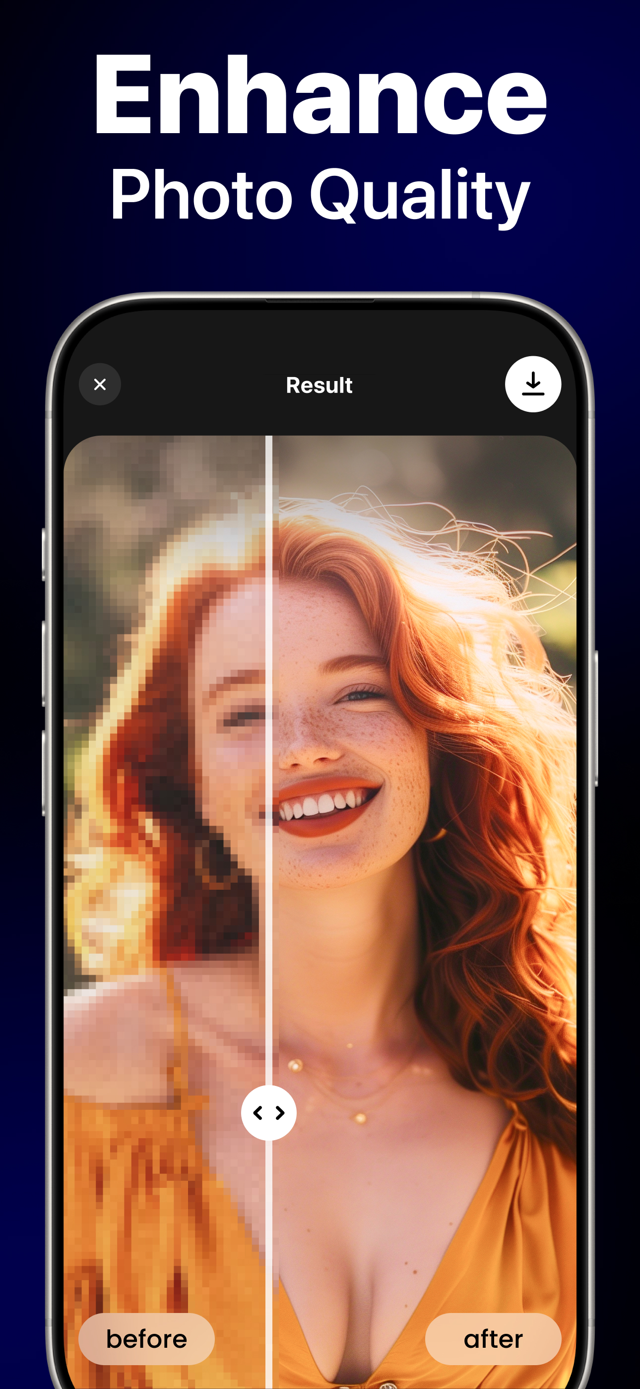 اسکرین شات 1 برنامه PhotoApp - AI Photo Enhancer