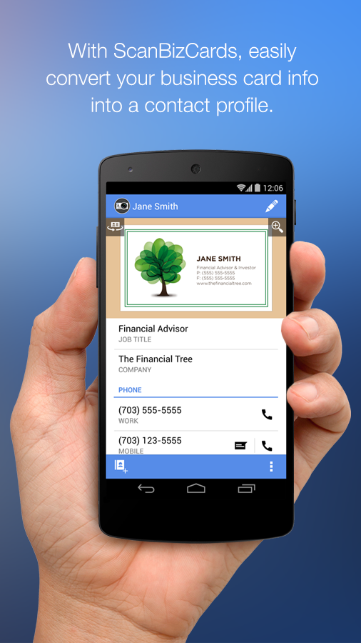 اسکرین شات 4 برنامه ScanBizCards Lite - Business C