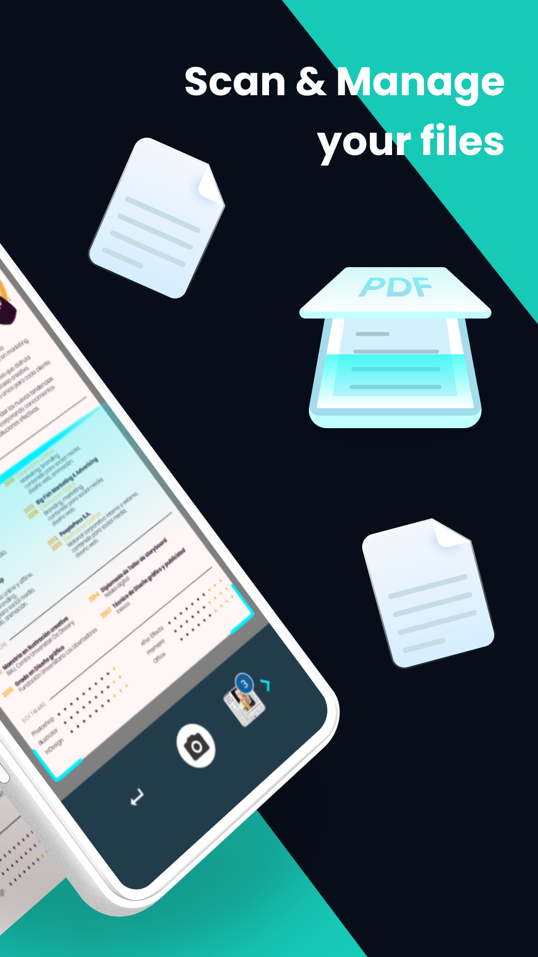 اسکرین شات 2 برنامه PDF Scanner - Document Scanner