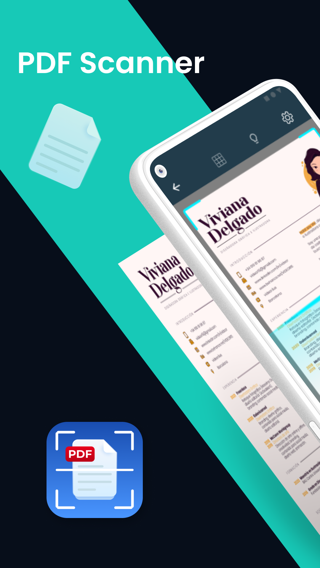 اسکرین شات 1 برنامه PDF Scanner - Document Scanner