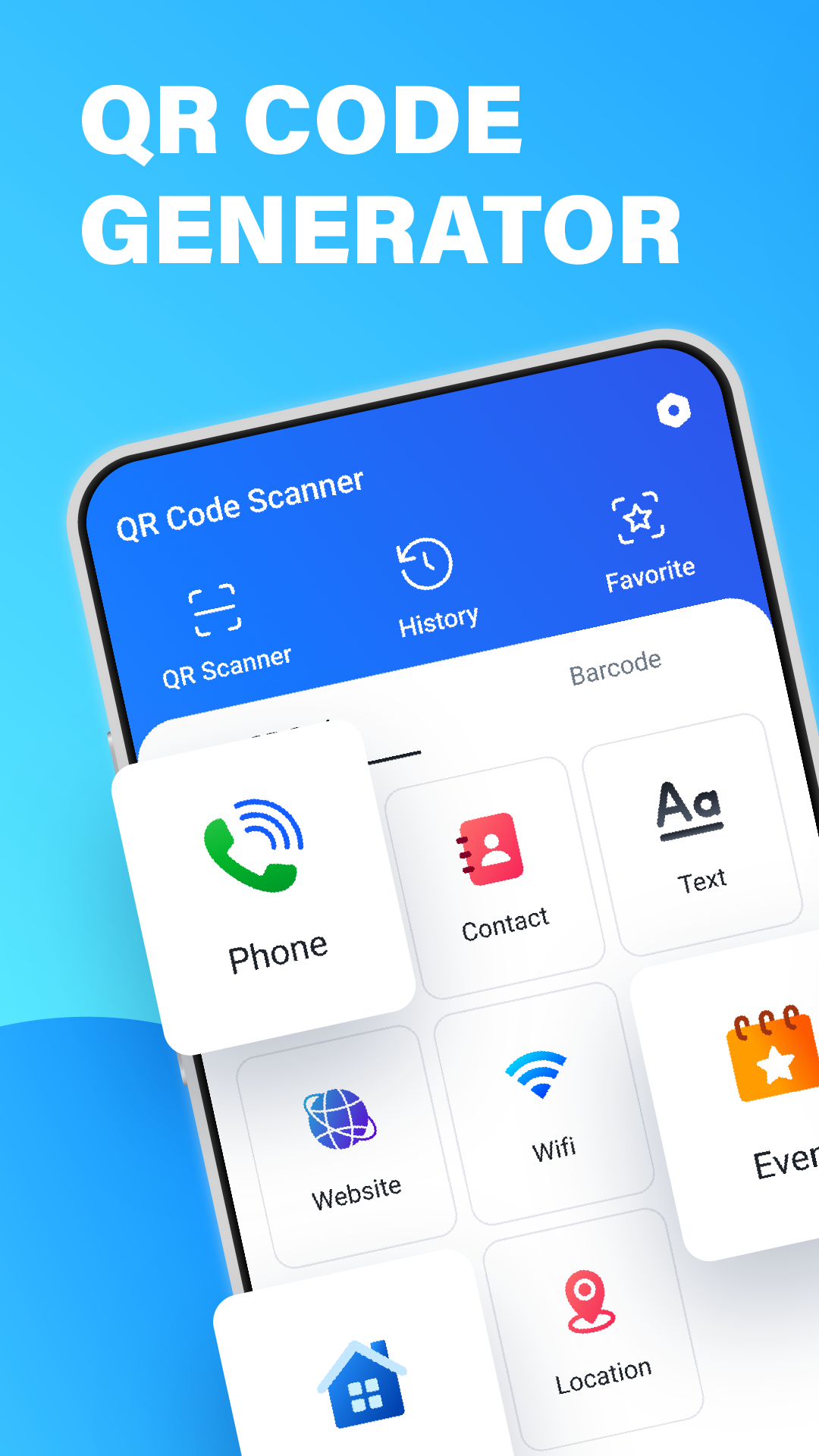 اسکرین شات 5 برنامه QR Code Scanner & QR Generator