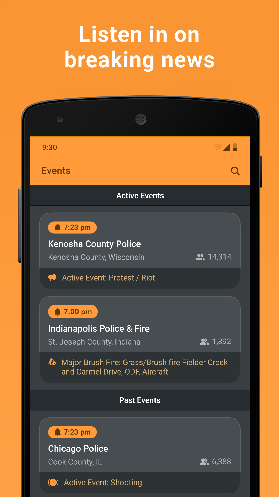 اسکرین شات 5 برنامه Scanner Radio - Police Scanner