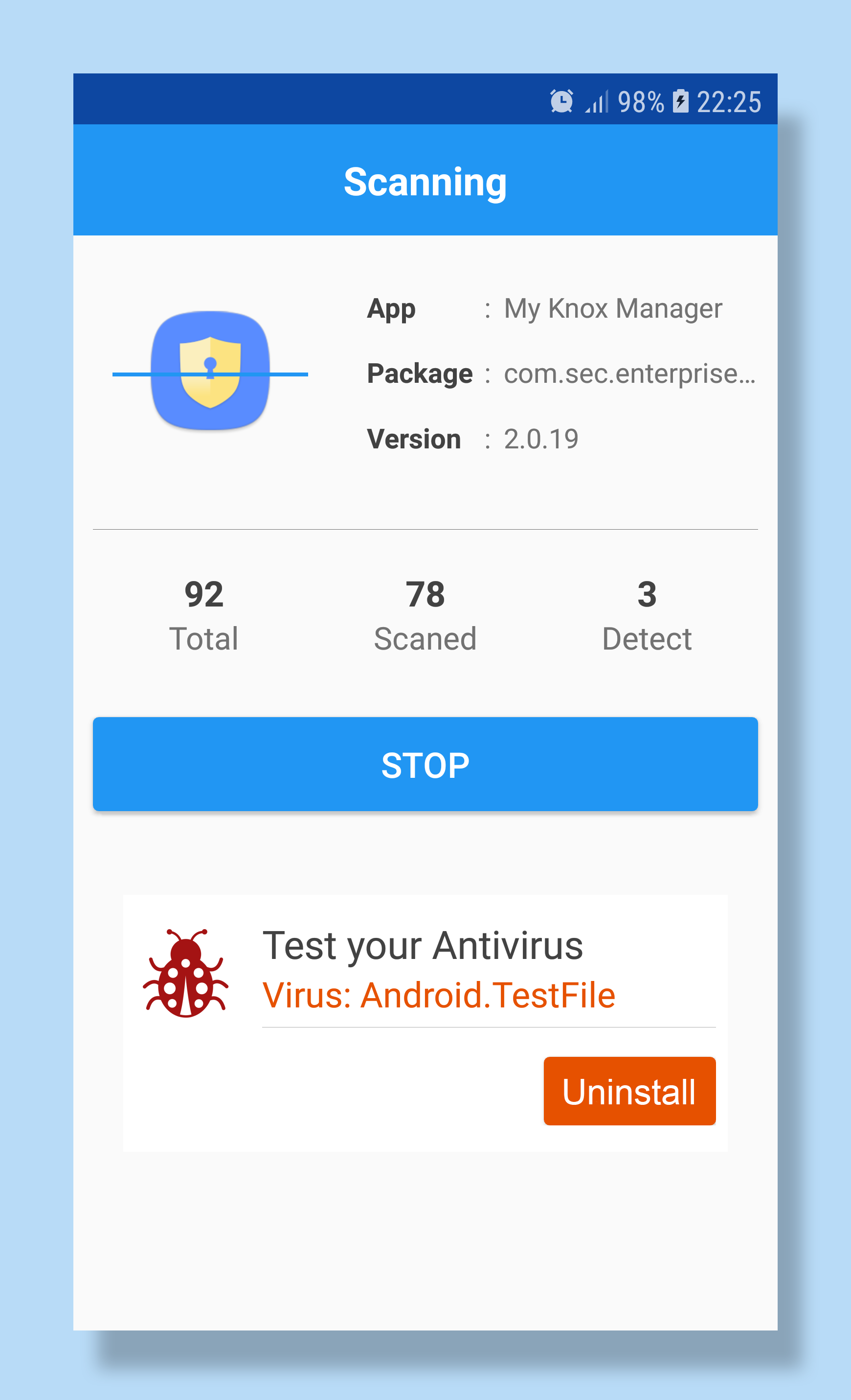 اسکرین شات 2 برنامه 1 Antivirus: one Click to Scan