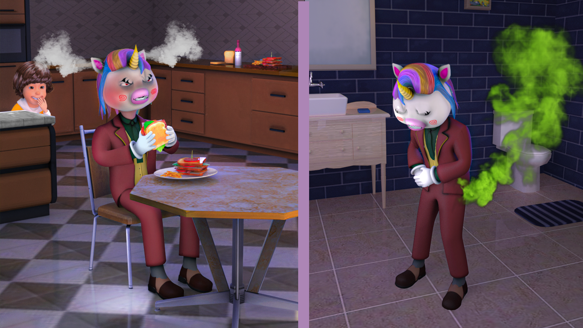 اسکرین شات 5 بازی Scary Unicorn 3D