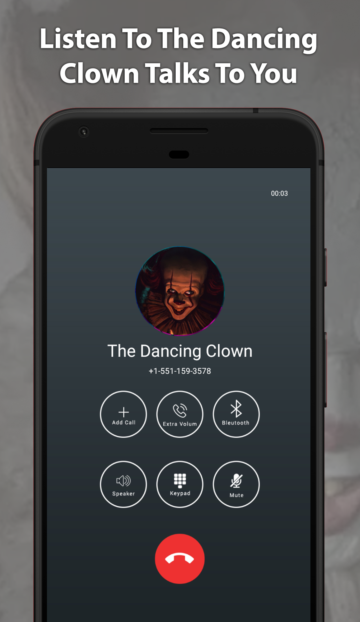 اسکرین شات 3 برنامه Scary Pennywise Video Call