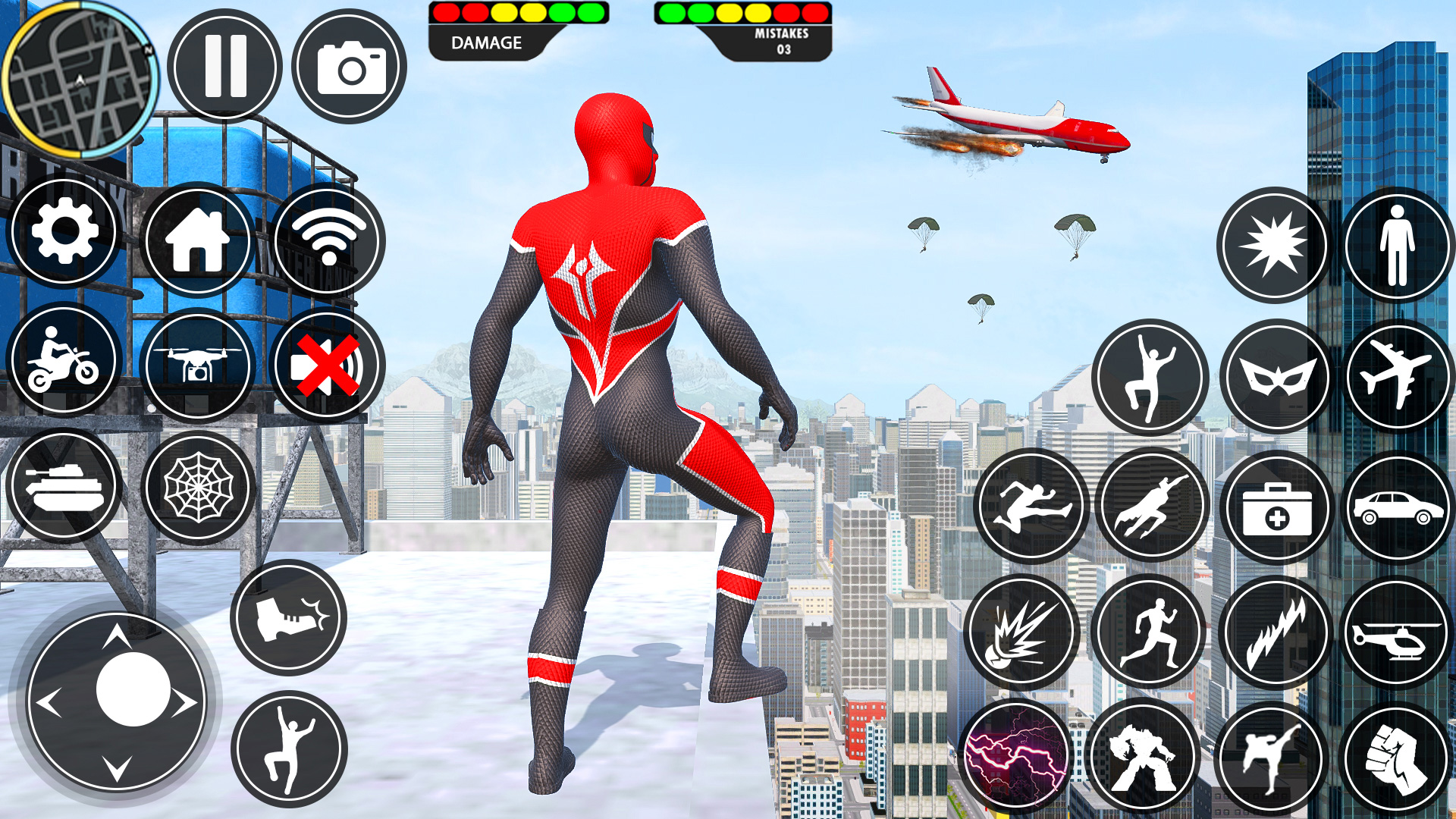 اسکرین شات 4 بازی Rope Hero Spider Hero Man Game