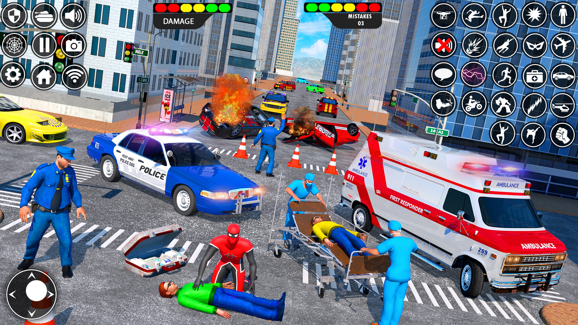 اسکرین شات 3 بازی Rope Hero Spider Hero Man Game