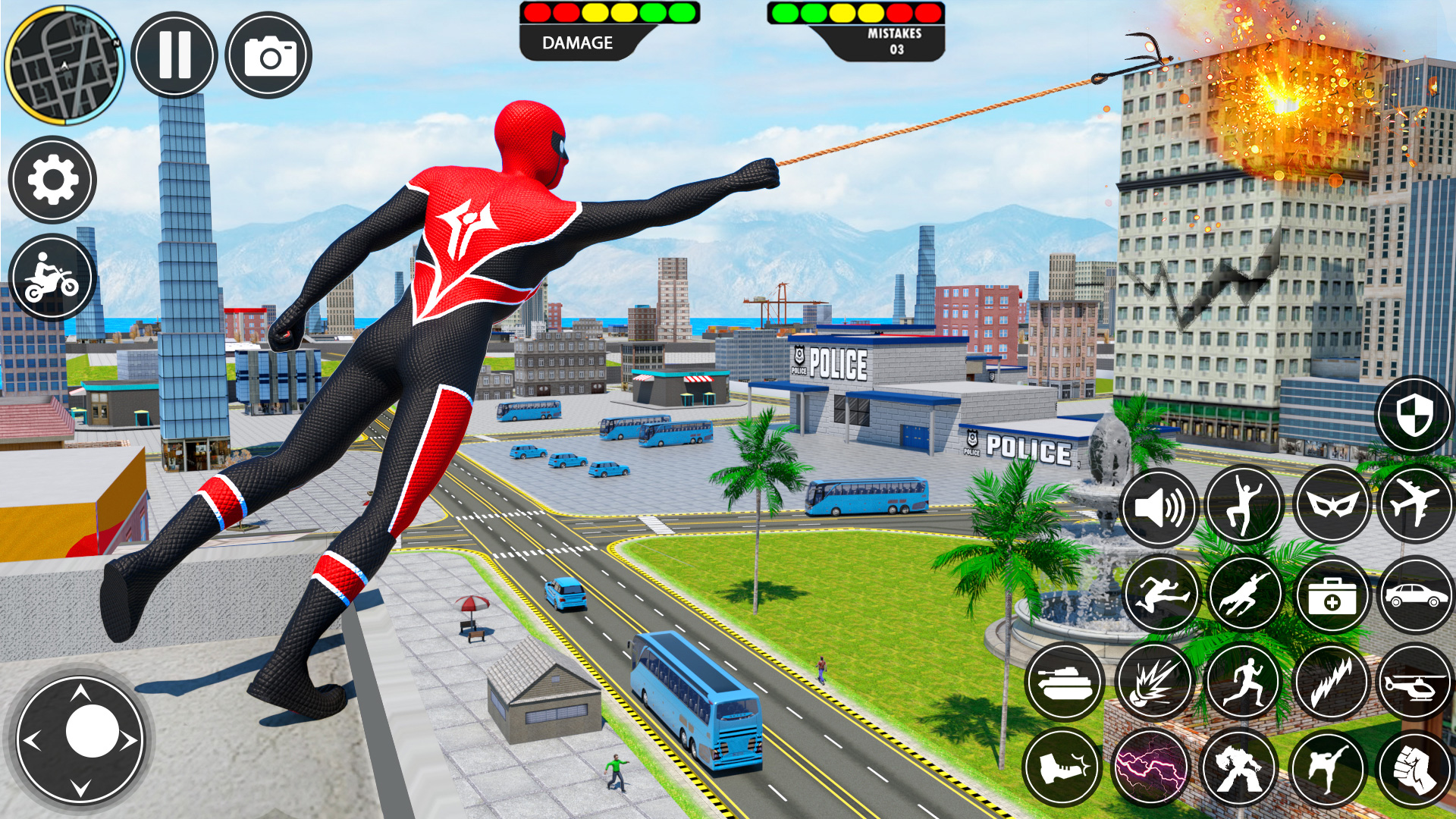 اسکرین شات 1 بازی Rope Hero Spider Hero Man Game