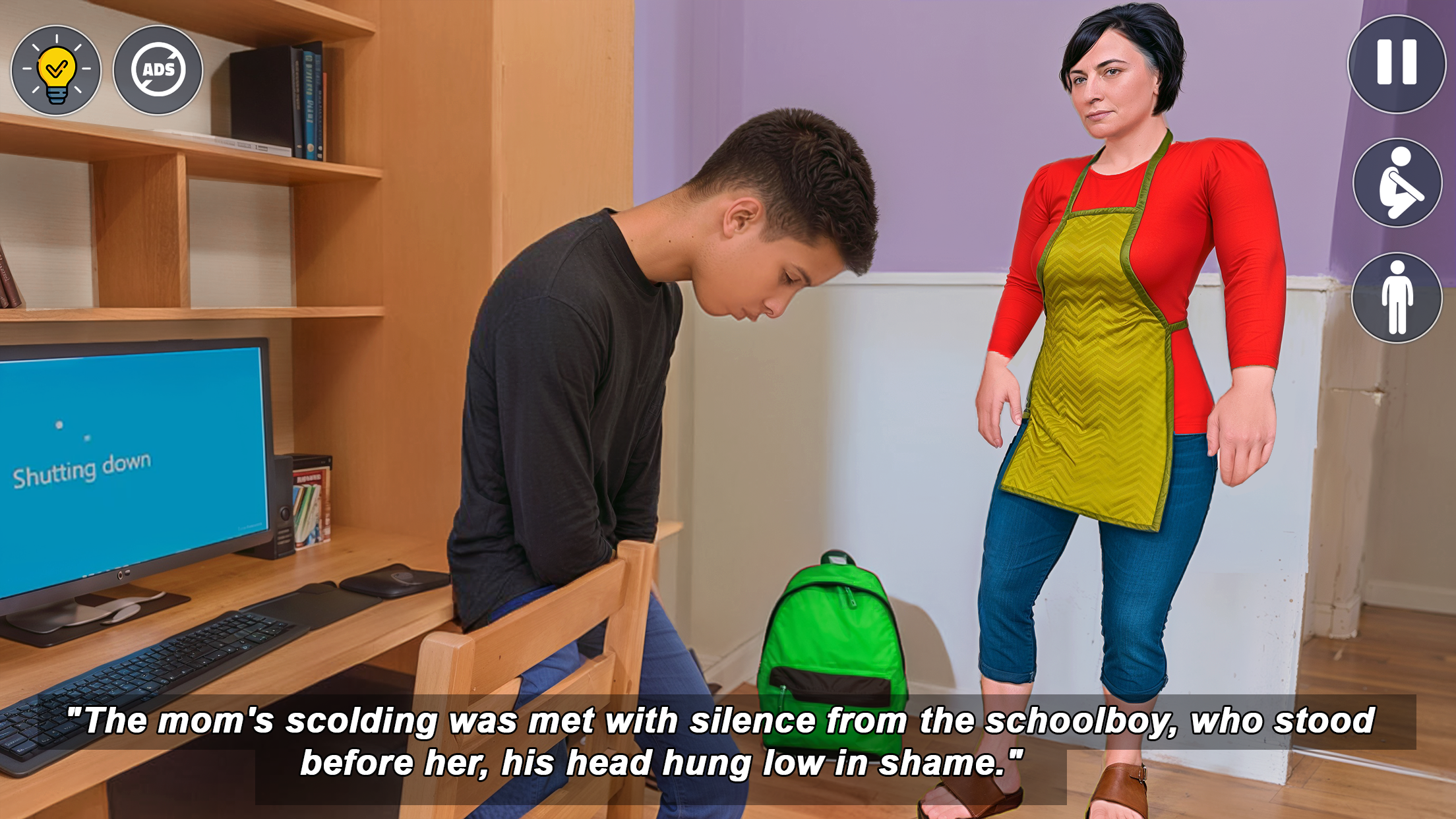 اسکرین شات 2 بازی Schoolboy Parents House Escape