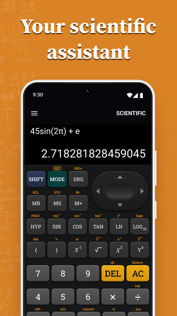 اسکرین شات 2 برنامه Scientific Calculator Advanced