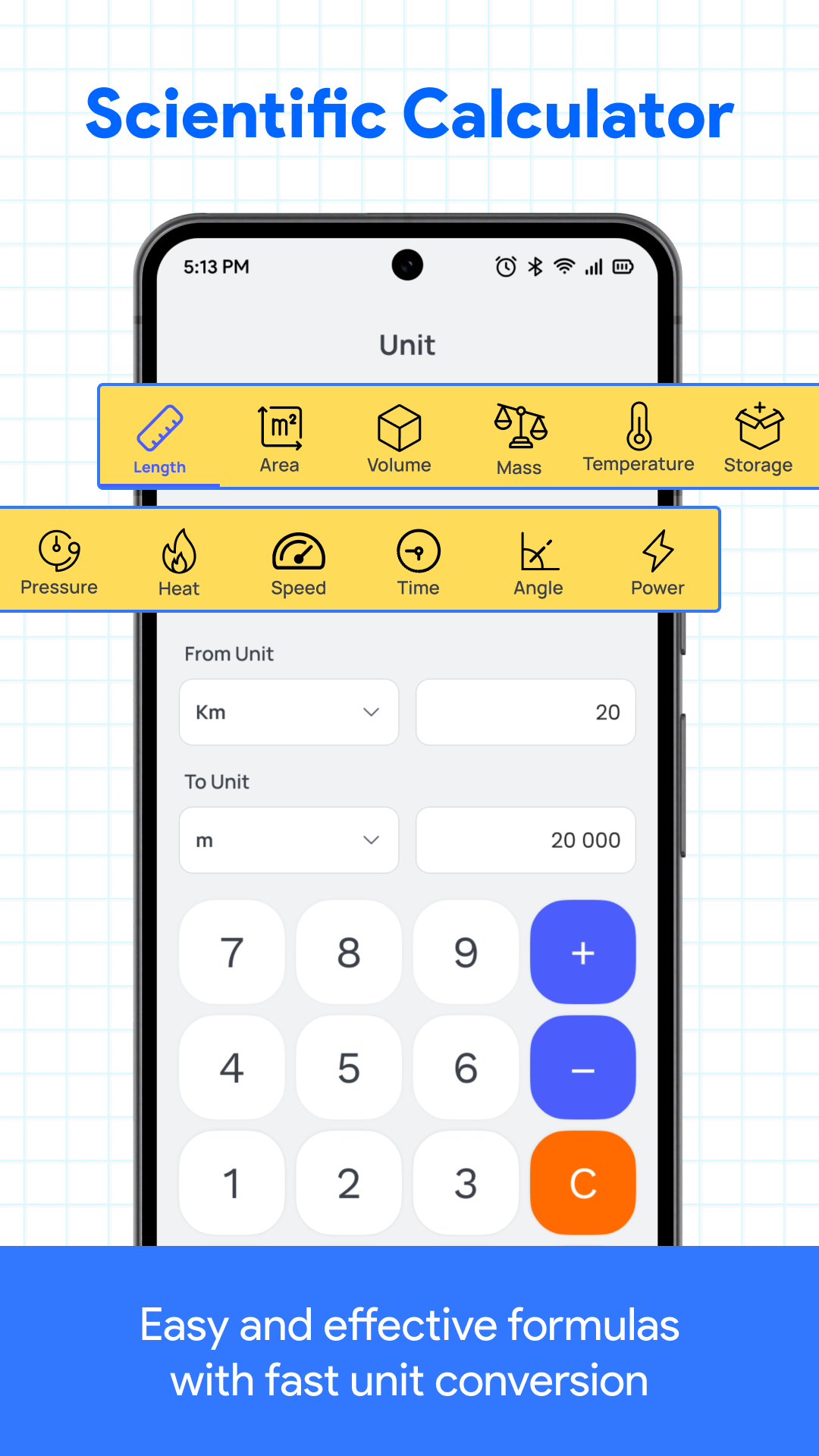 اسکرین شات 2 برنامه Simple Calculator Convert Unit