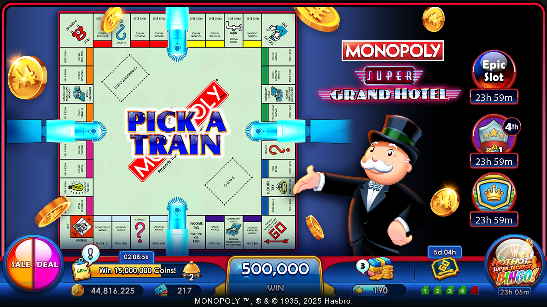 اسکرین شات 4 بازی MONOPOLY Slots - Casino Games