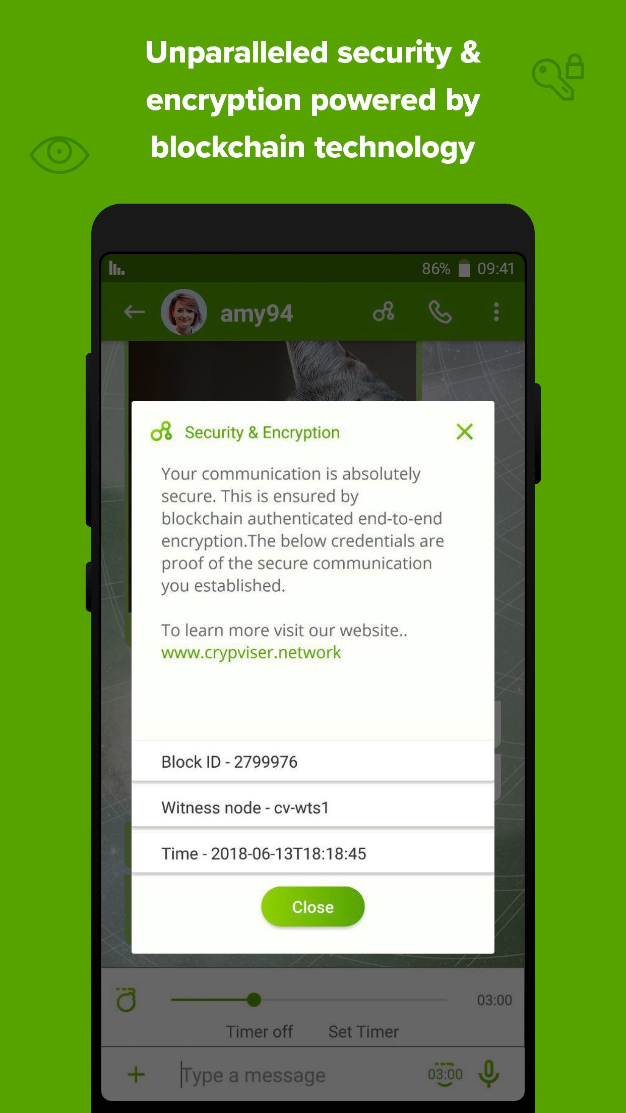 اسکرین شات 4 برنامه Crypviser Secure Messenger