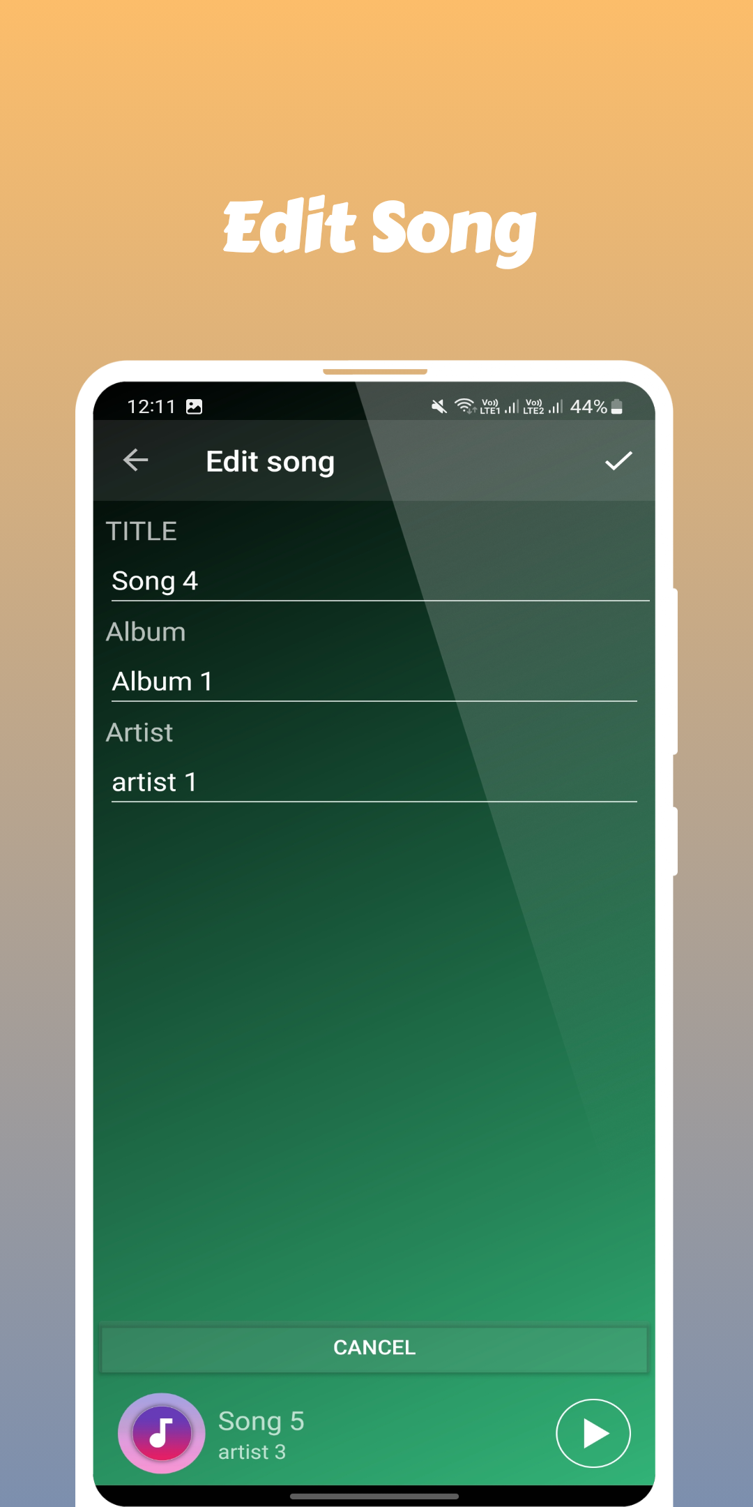 اسکرین شات 6 برنامه Music Player