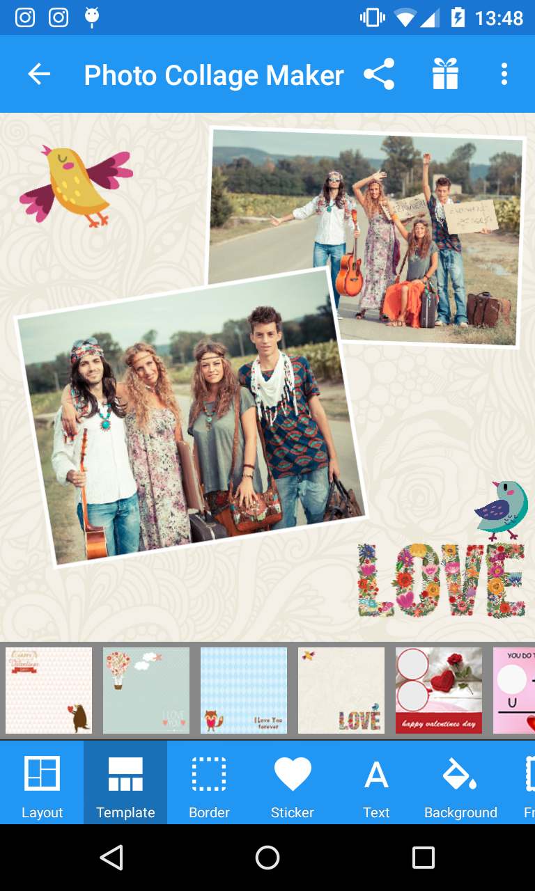 اسکرین شات 2 برنامه Photo Collage Maker