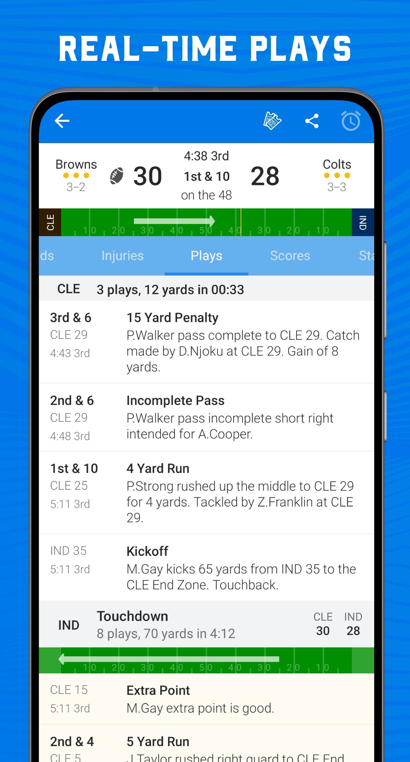 اسکرین شات 3 برنامه Superfan Sports: NFL Football