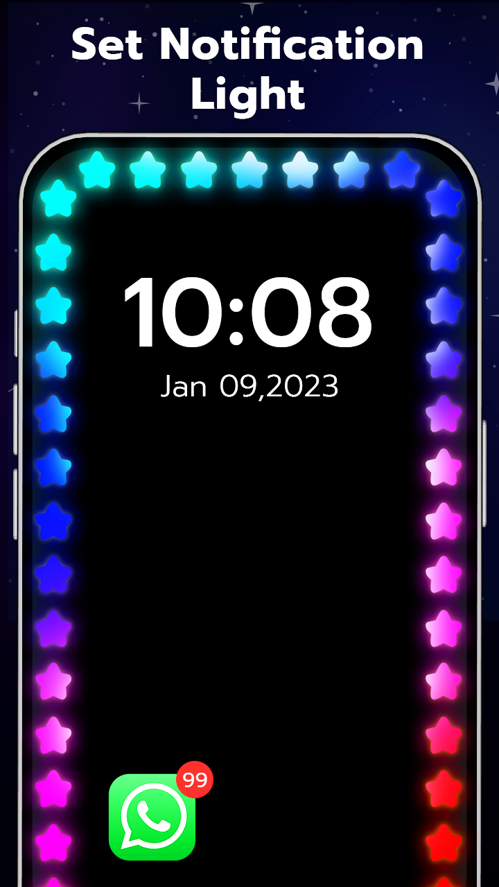 اسکرین شات 3 برنامه Edge Lighting: Border Light