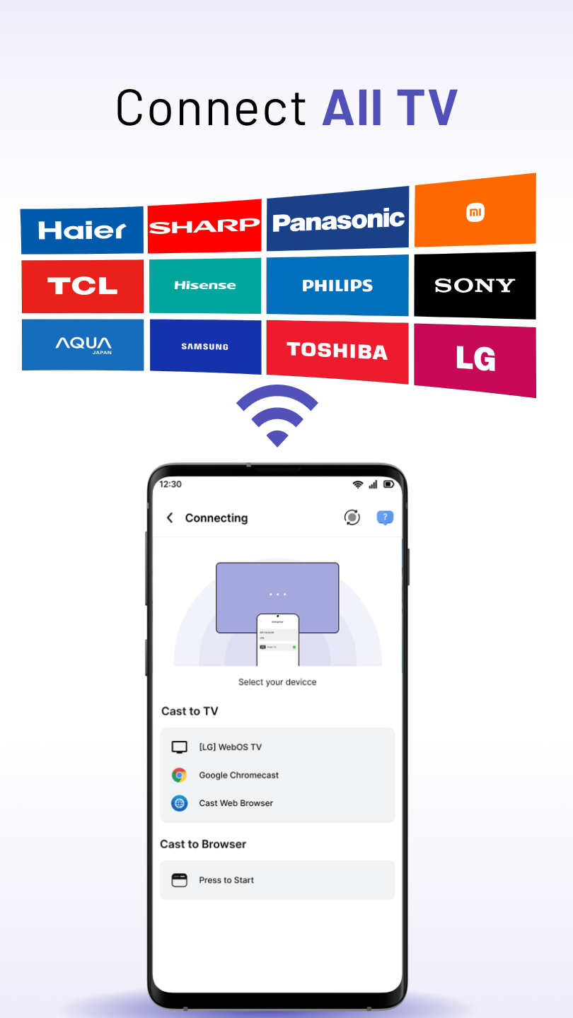 اسکرین شات 2 برنامه Cast to TV & Screen Mirroring