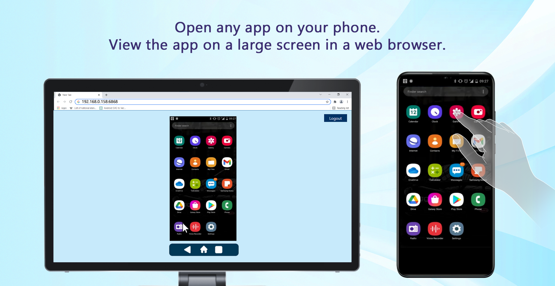 اسکرین شات 4 برنامه Screen Cast -View Mobile on PC
