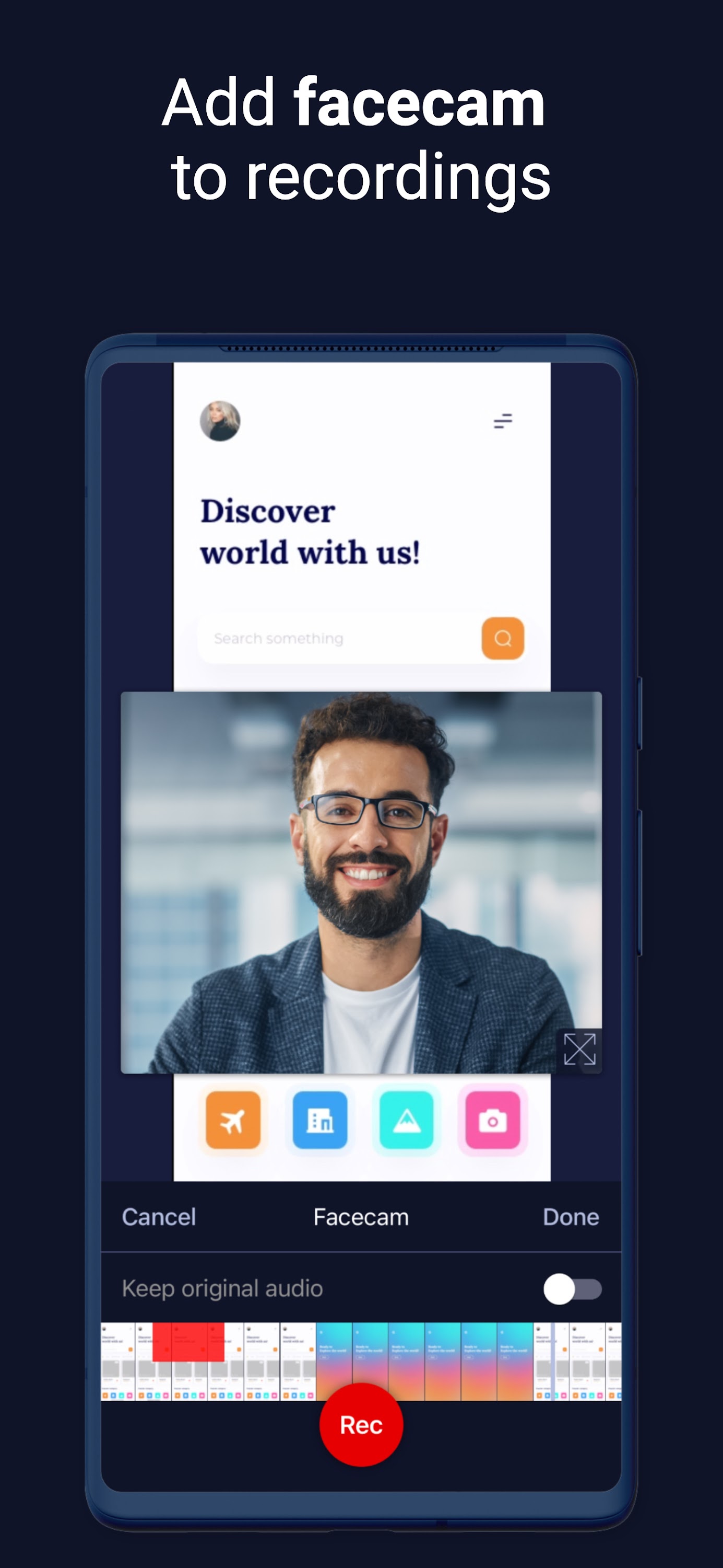 اسکرین شات 4 برنامه Screen Recorder • Video Editor