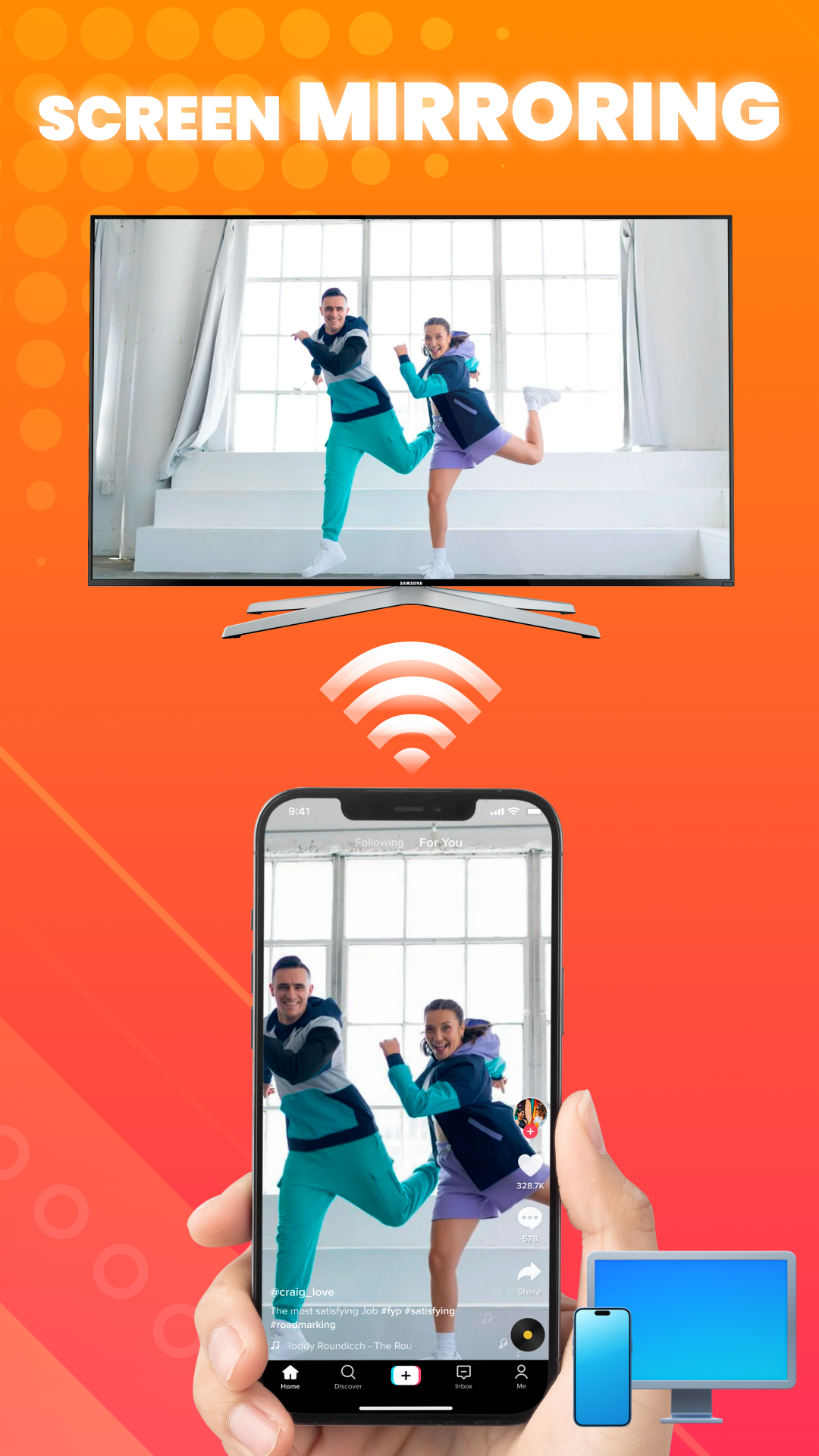 اسکرین شات 2 برنامه Smart TV Cast: Screen Share
