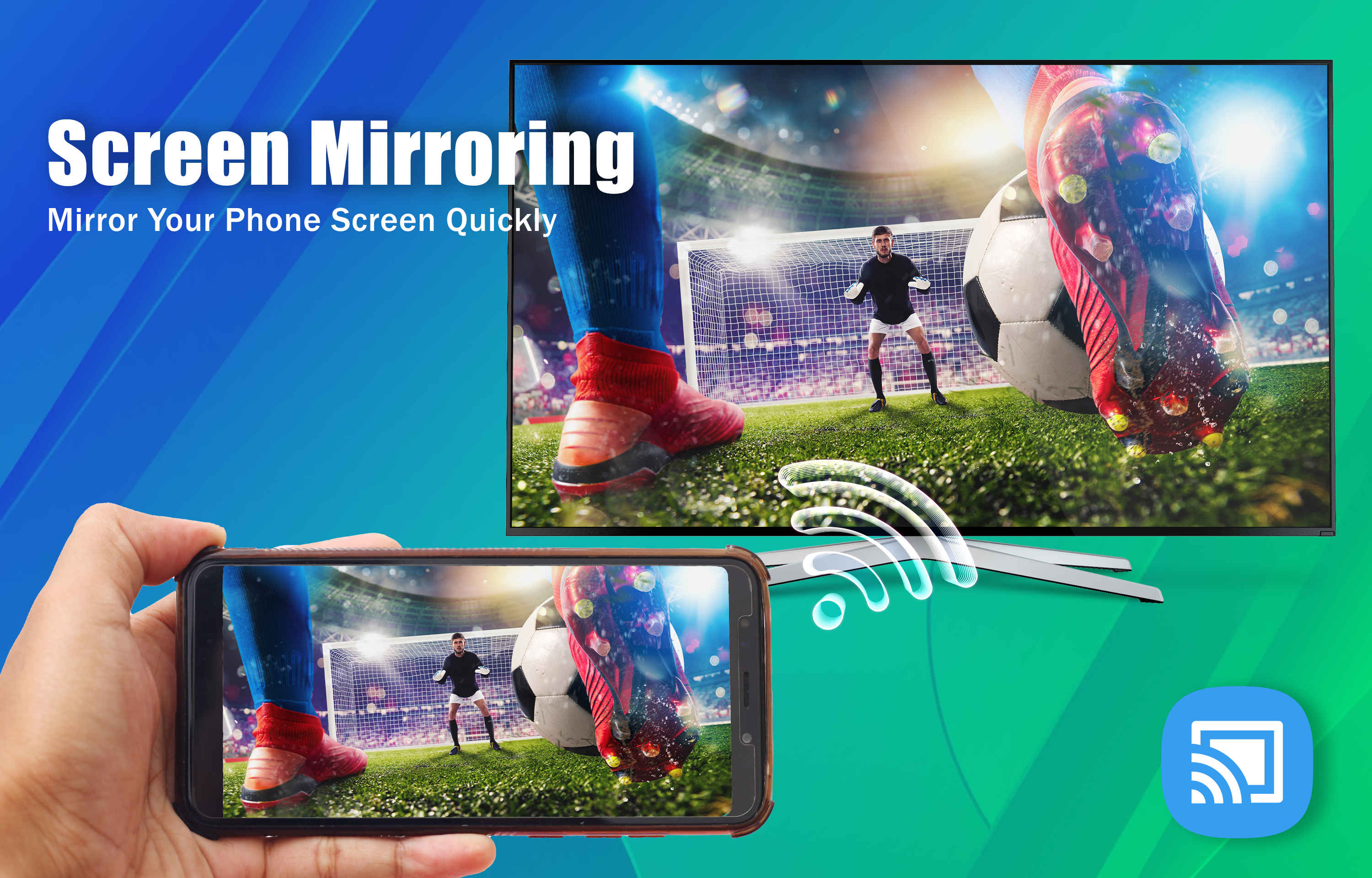 اسکرین شات 1 برنامه Screen Mirror: Cast to TV