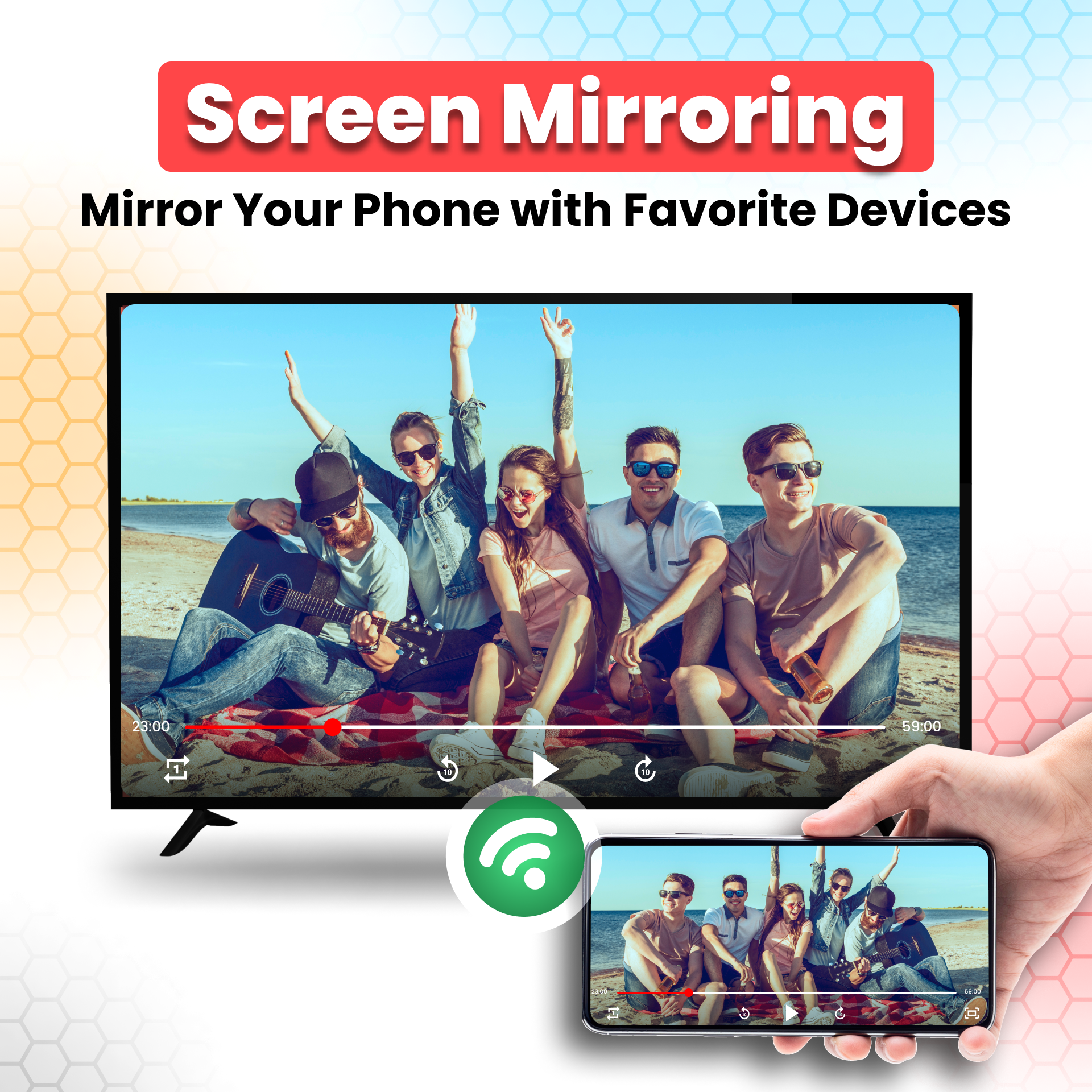 اسکرین شات 1 برنامه Screen Mirroring - Miracast TV