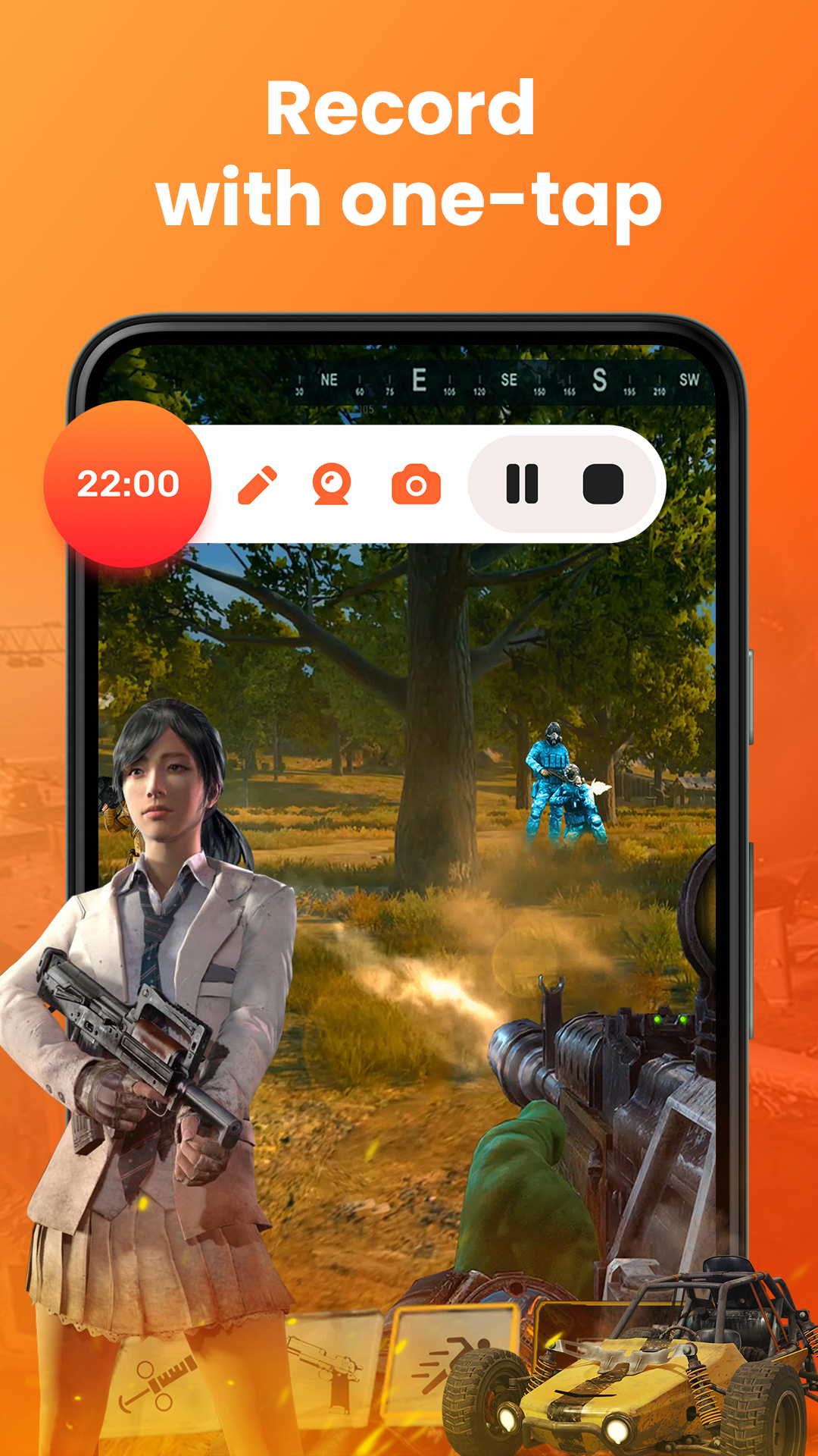 اسکرین شات 1 برنامه Screen Recorder For Android
