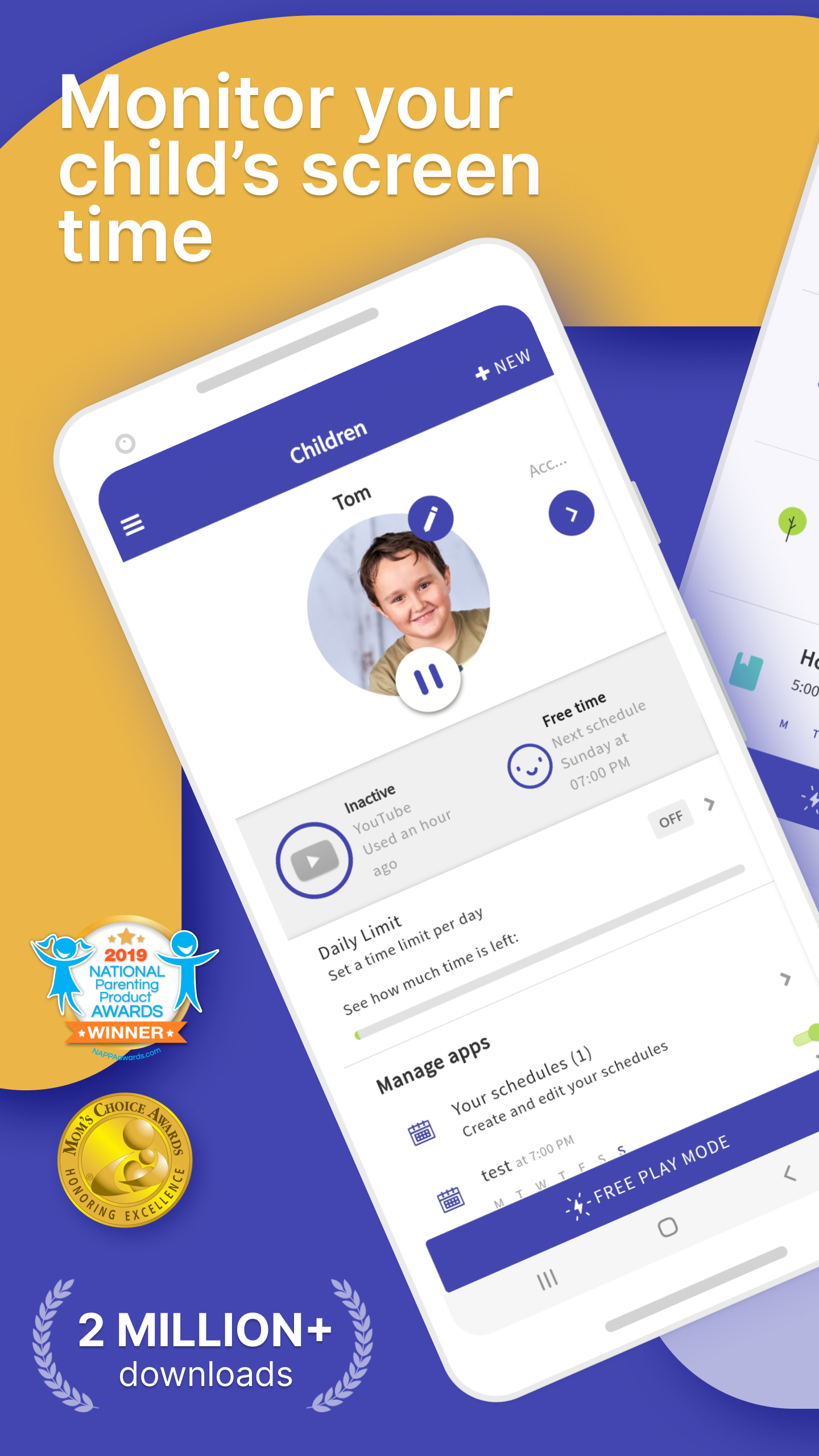 اسکرین شات 1 برنامه Screen Time - Parental Control